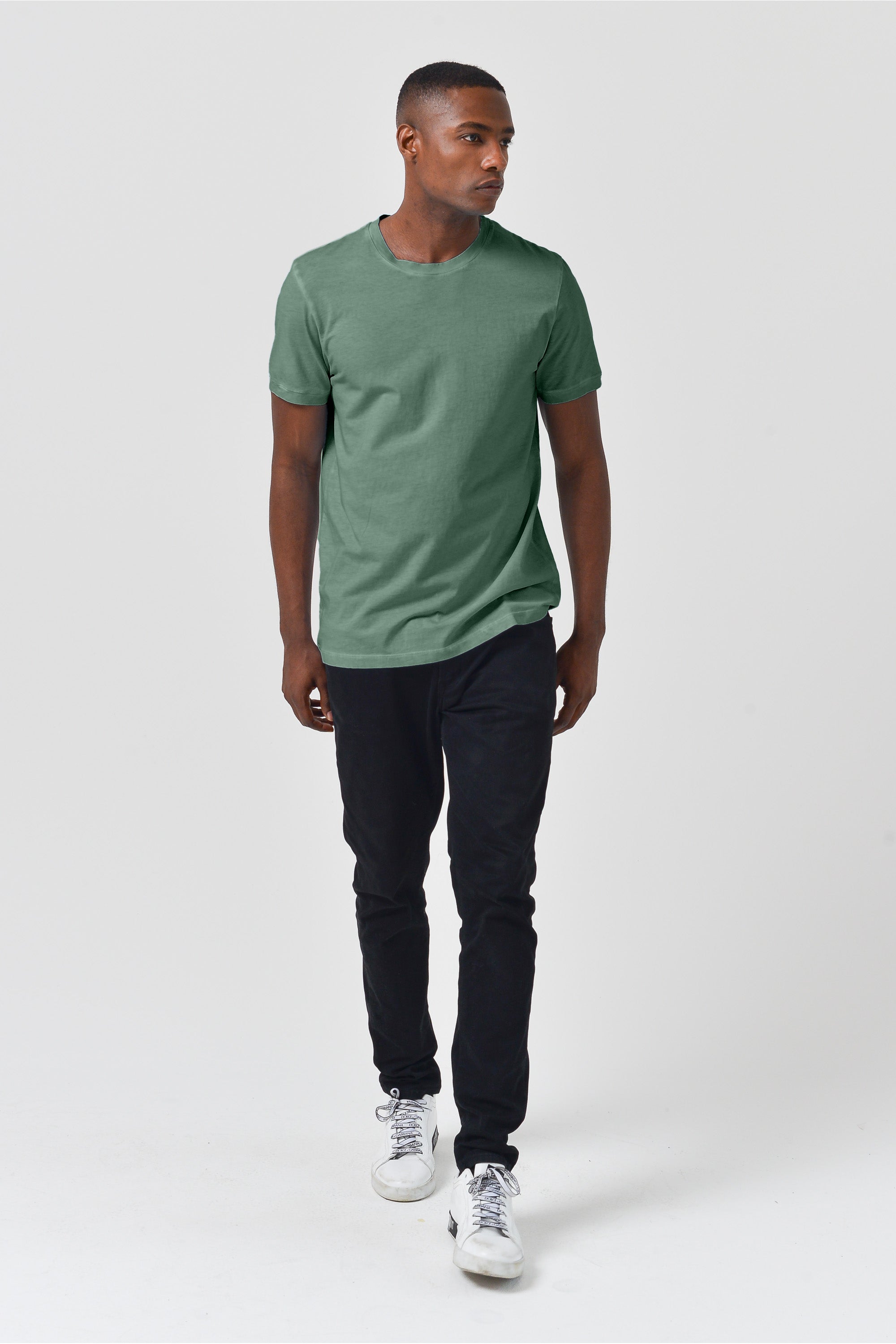 Smart Casual Cotton T-Shirt - Juniper