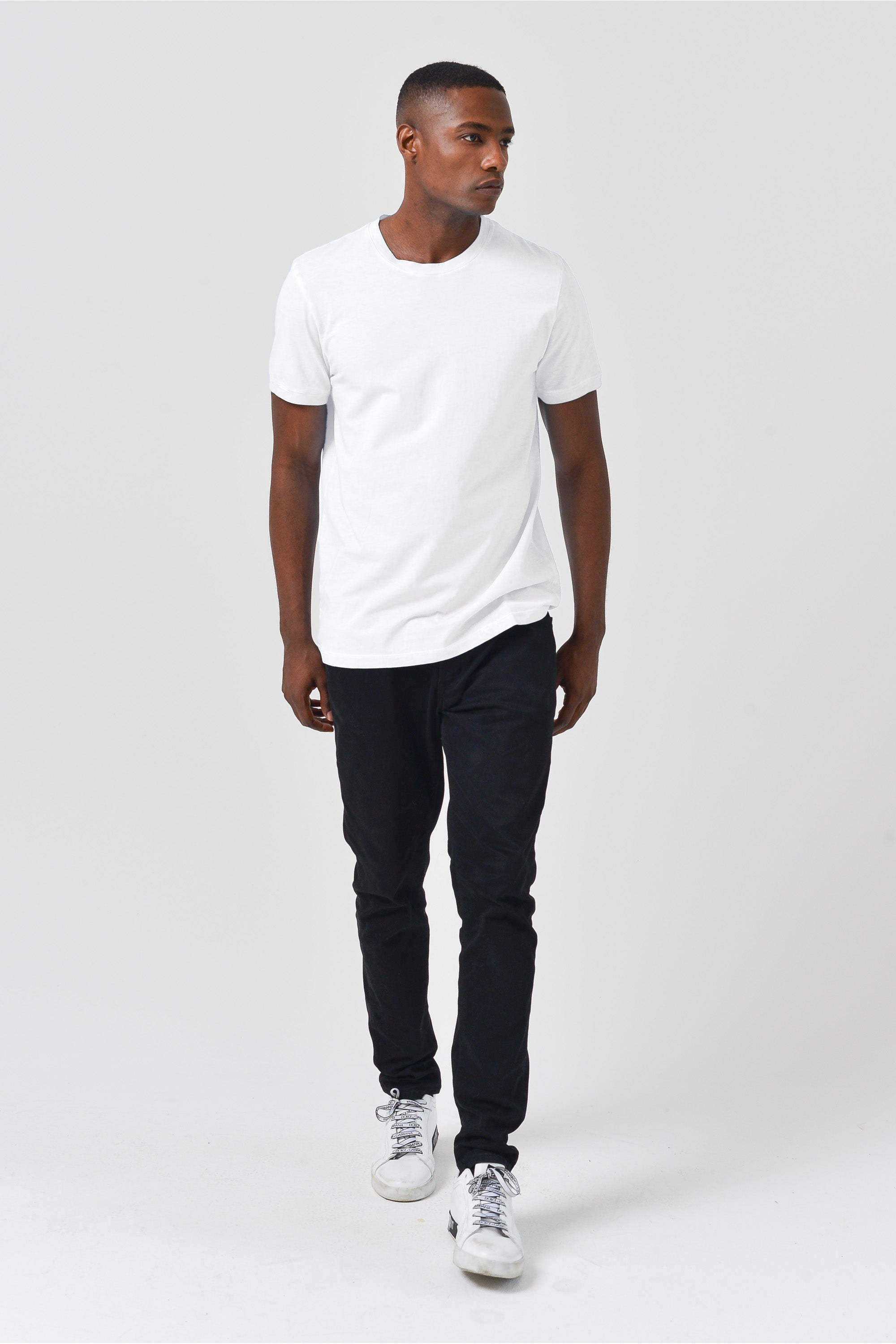 Smart Casual Cotton T-Shirt - White