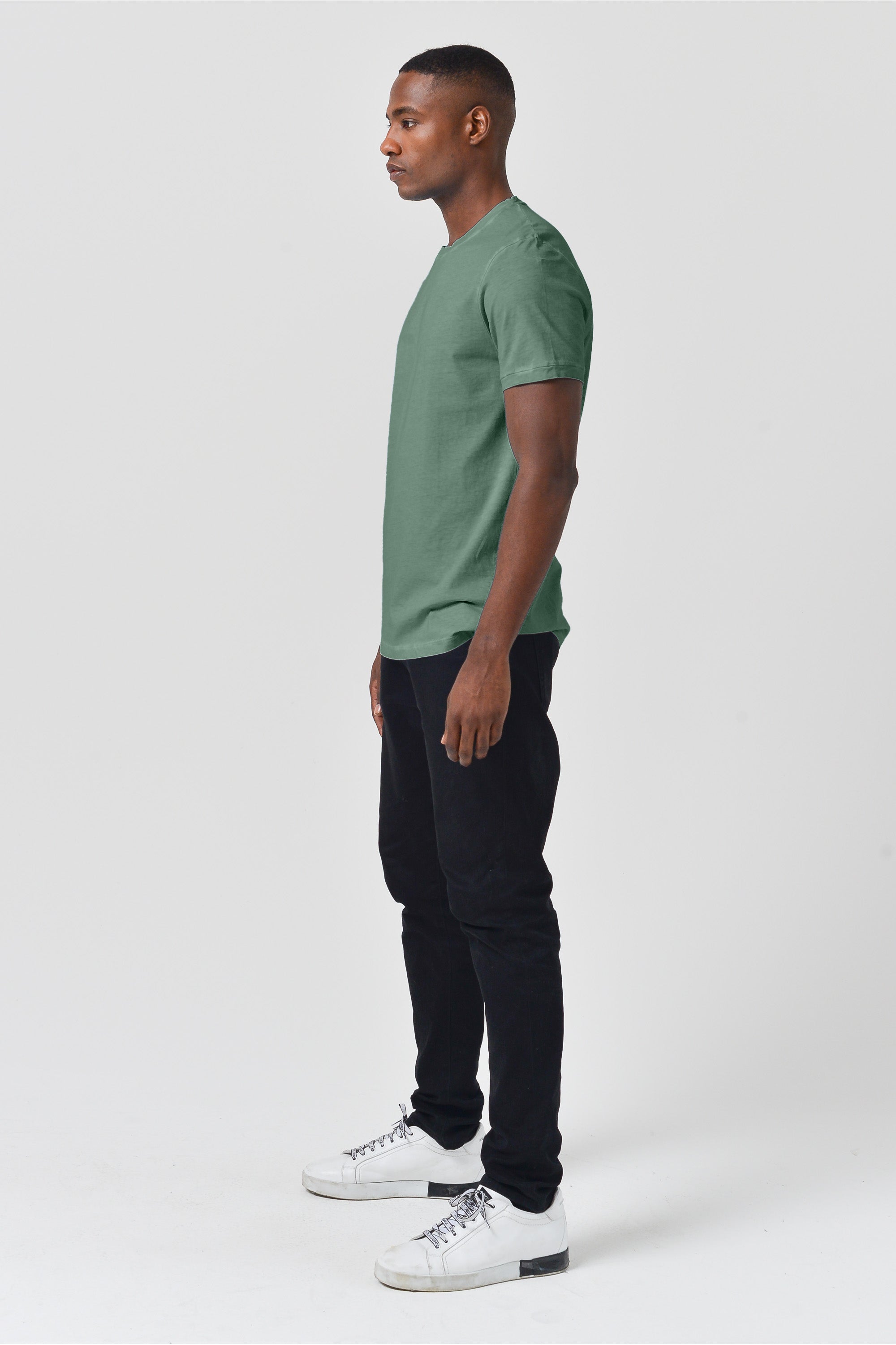 Smart Casual Cotton T-Shirt - Juniper