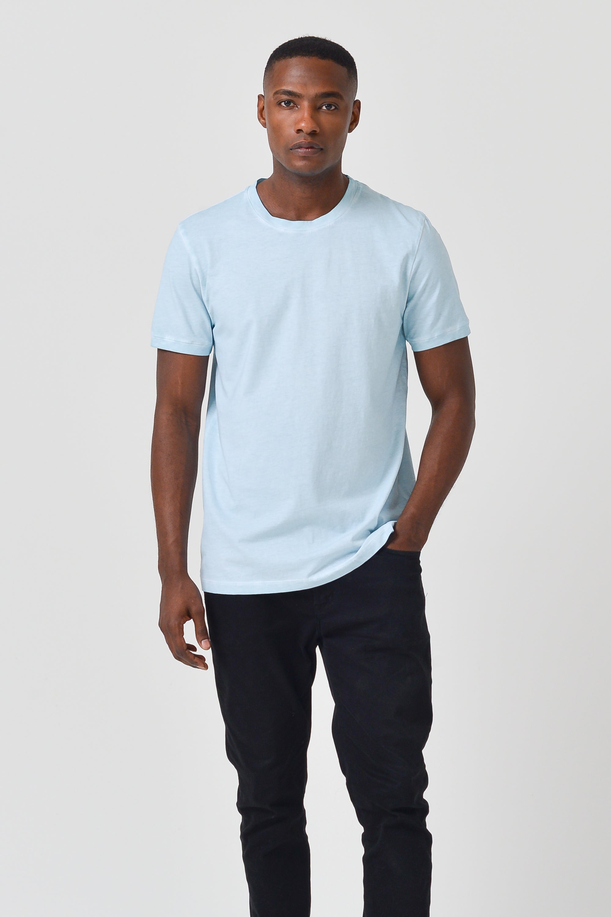 Smart Casual Cotton T-Shirt - Bora Bora