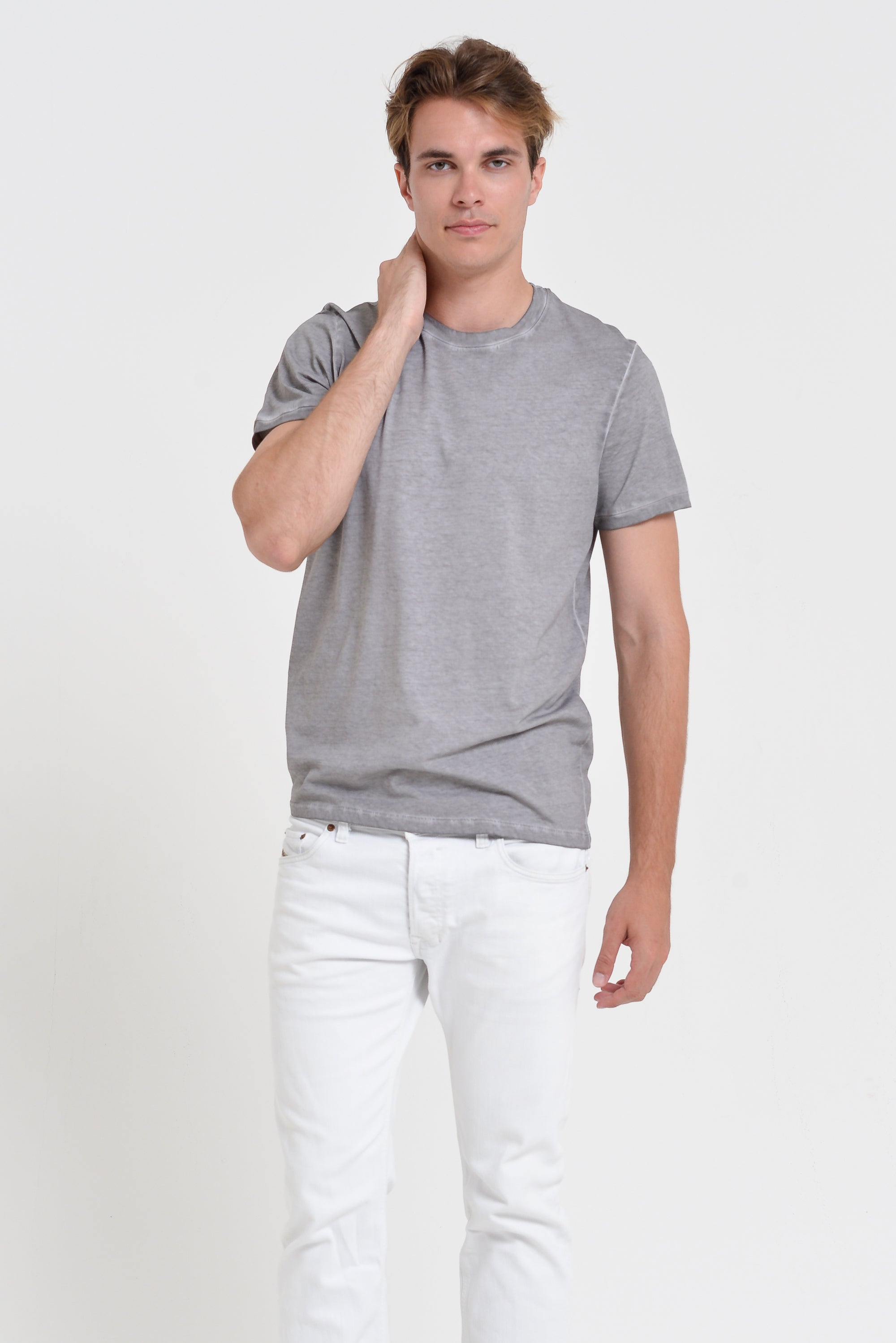 Smart Casual Cotton T-Shirt - Dolphin