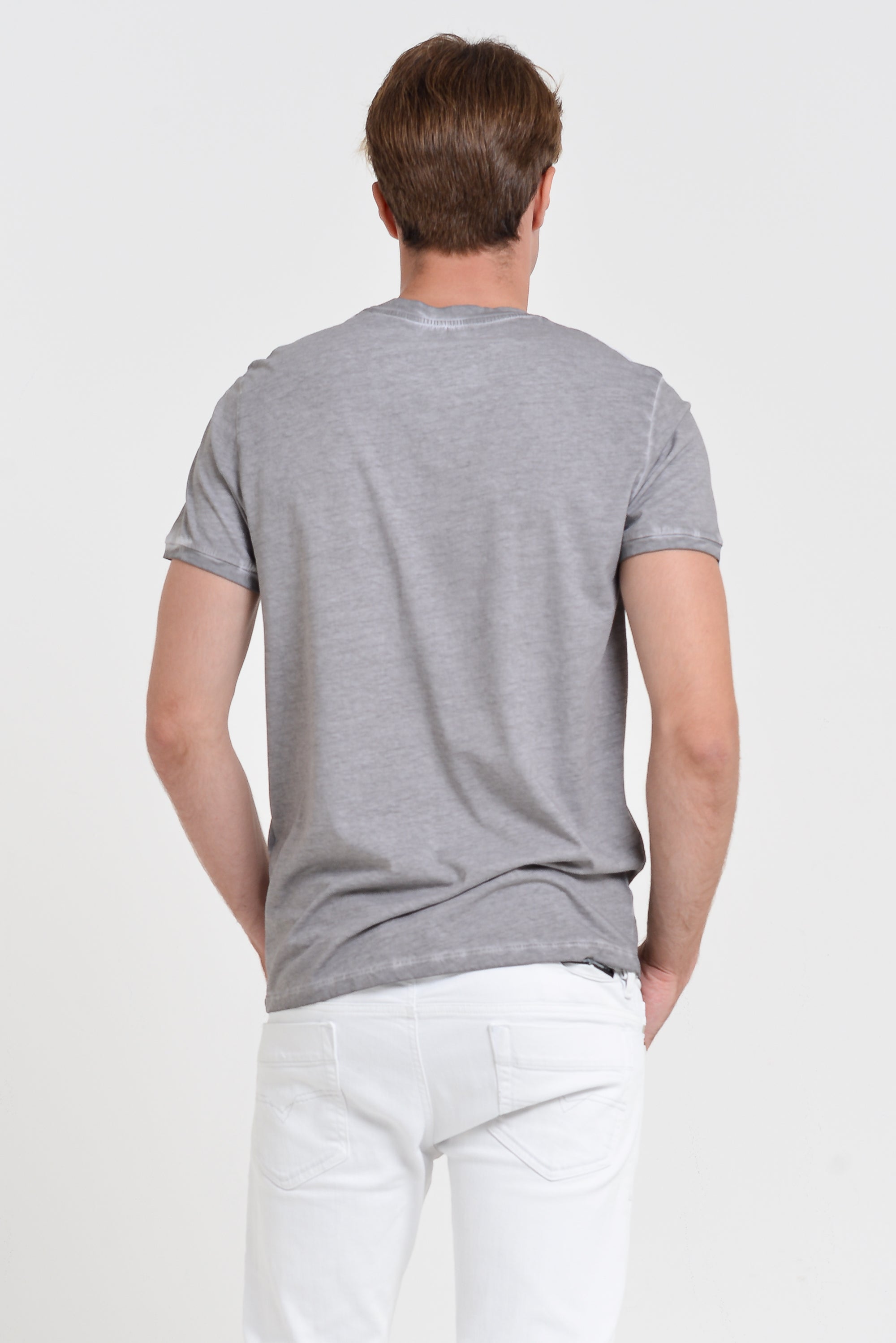 Smart Casual Cotton T-Shirt - Dolphin