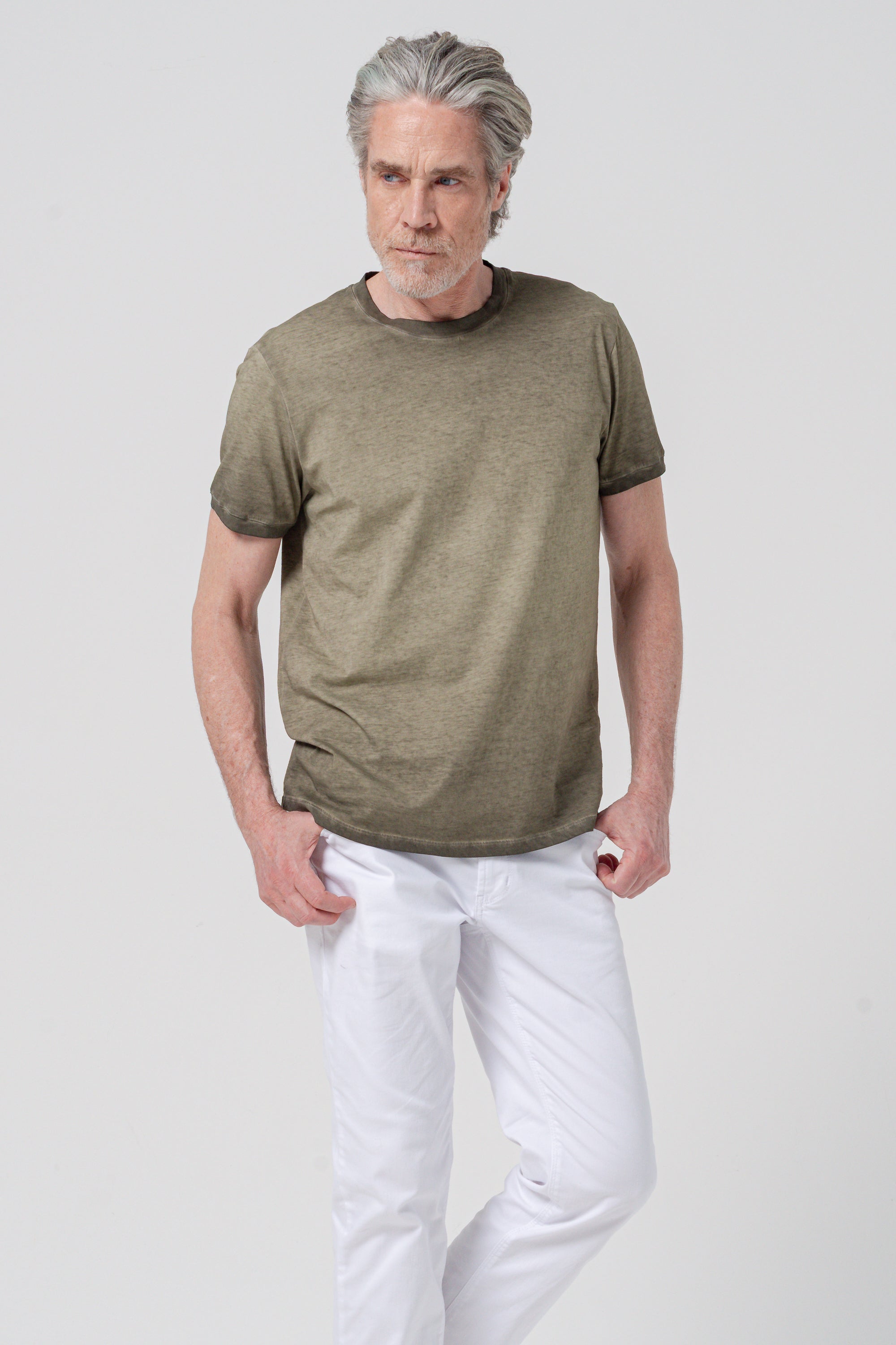 Club T-Shirt Slim Faded - Willow