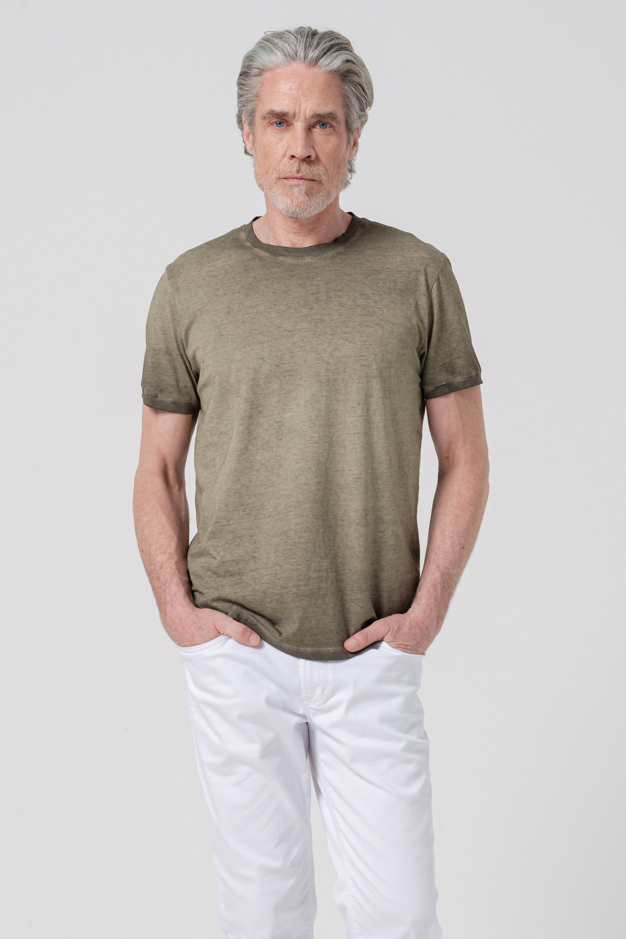 Club T-Shirt Slim Faded - Willow