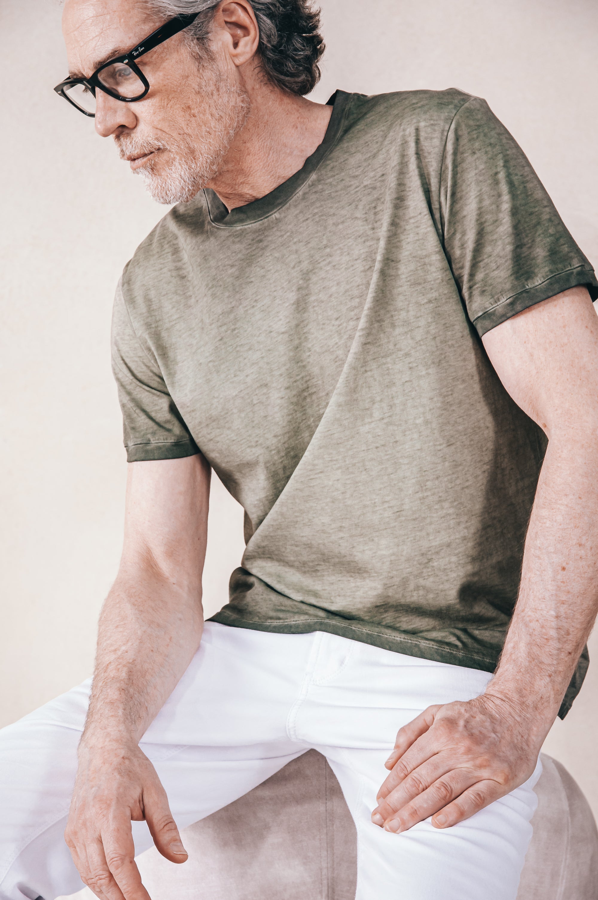 Club T-Shirt Slim Faded - Willow