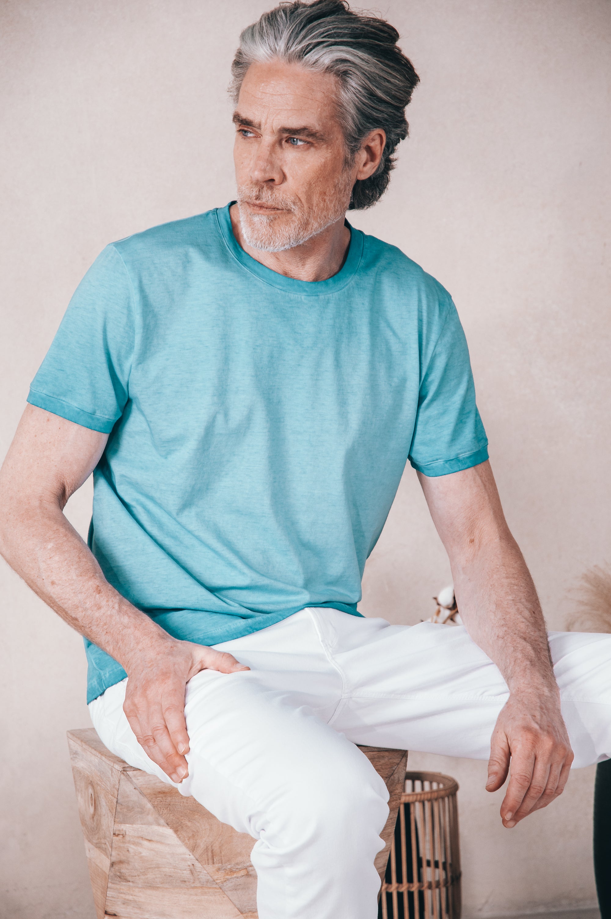 Club T-Shirt Slim Faded - Nettuno