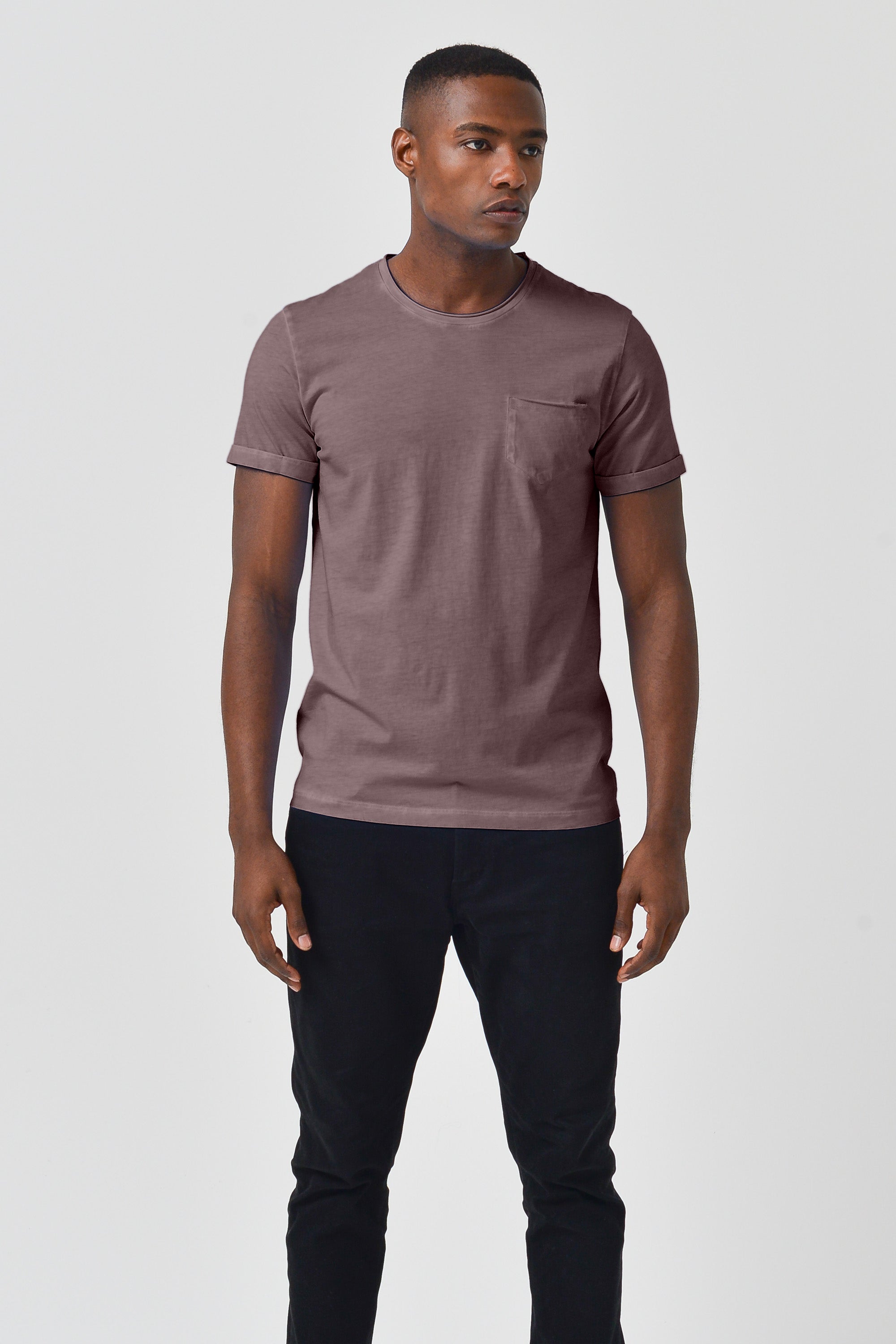 Plain Pocket Cotton T-Shirt - Caribe