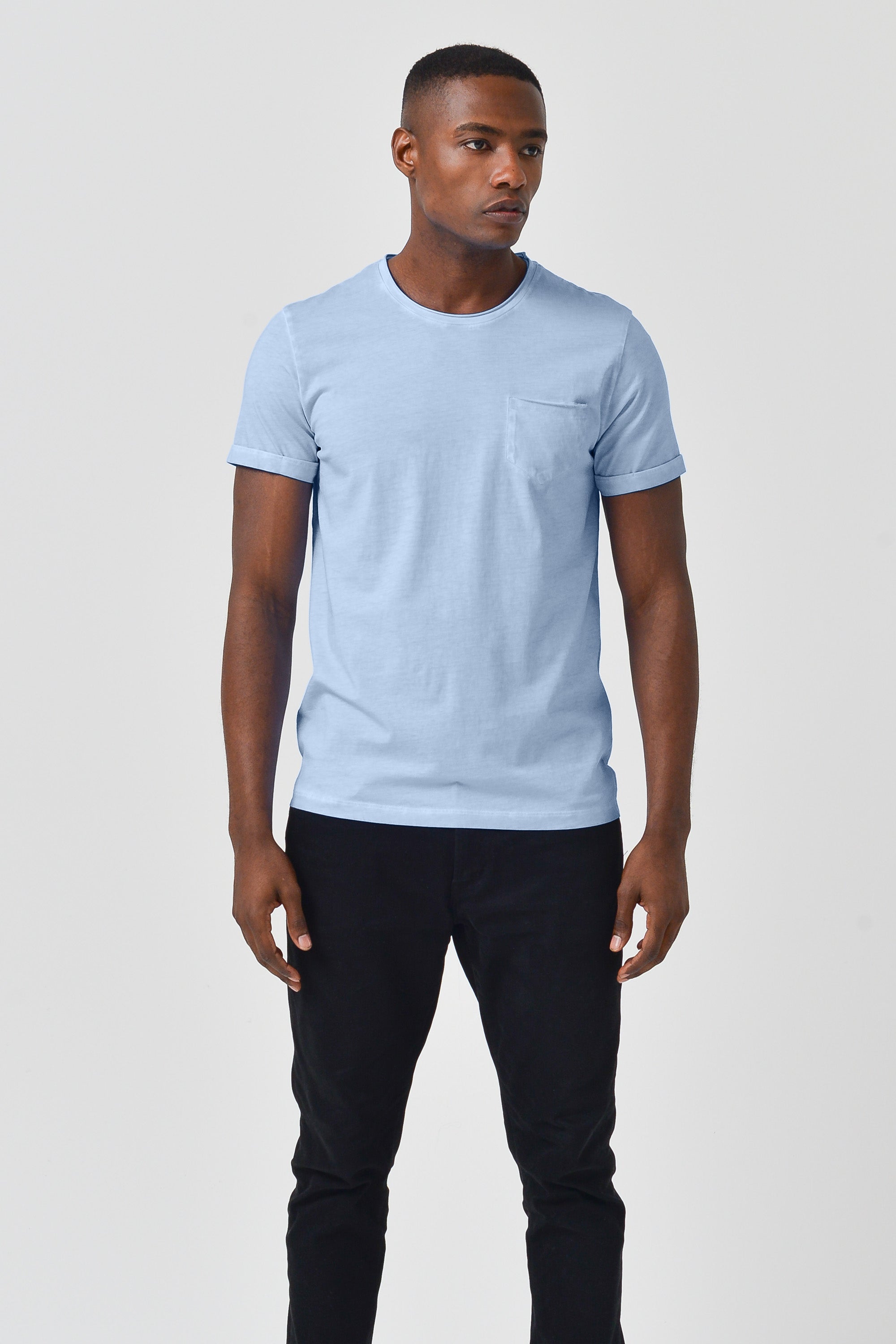 Plain Pocket Cotton T-Shirt - Fiji