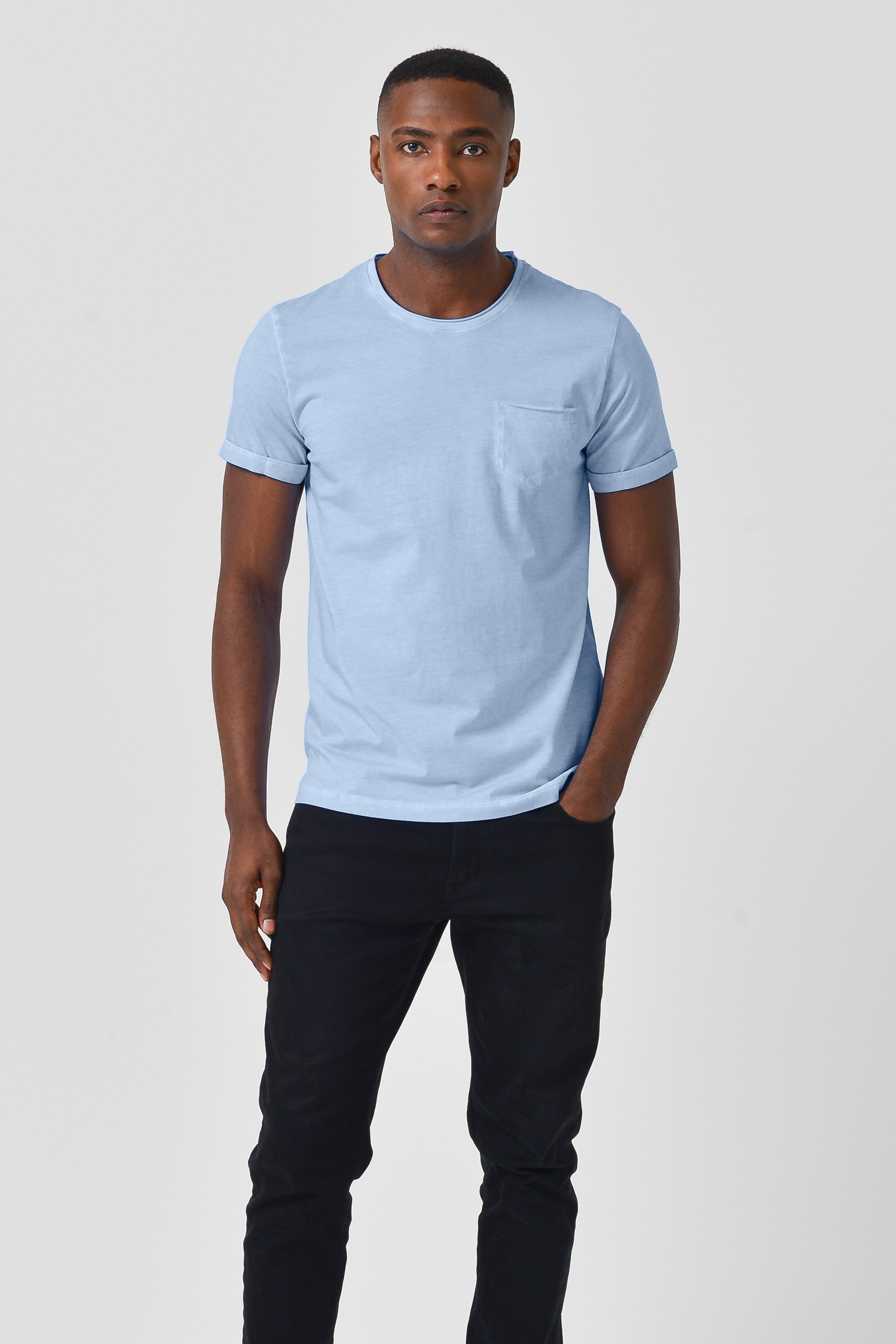 Plain Pocket Cotton T-Shirt - Fiji