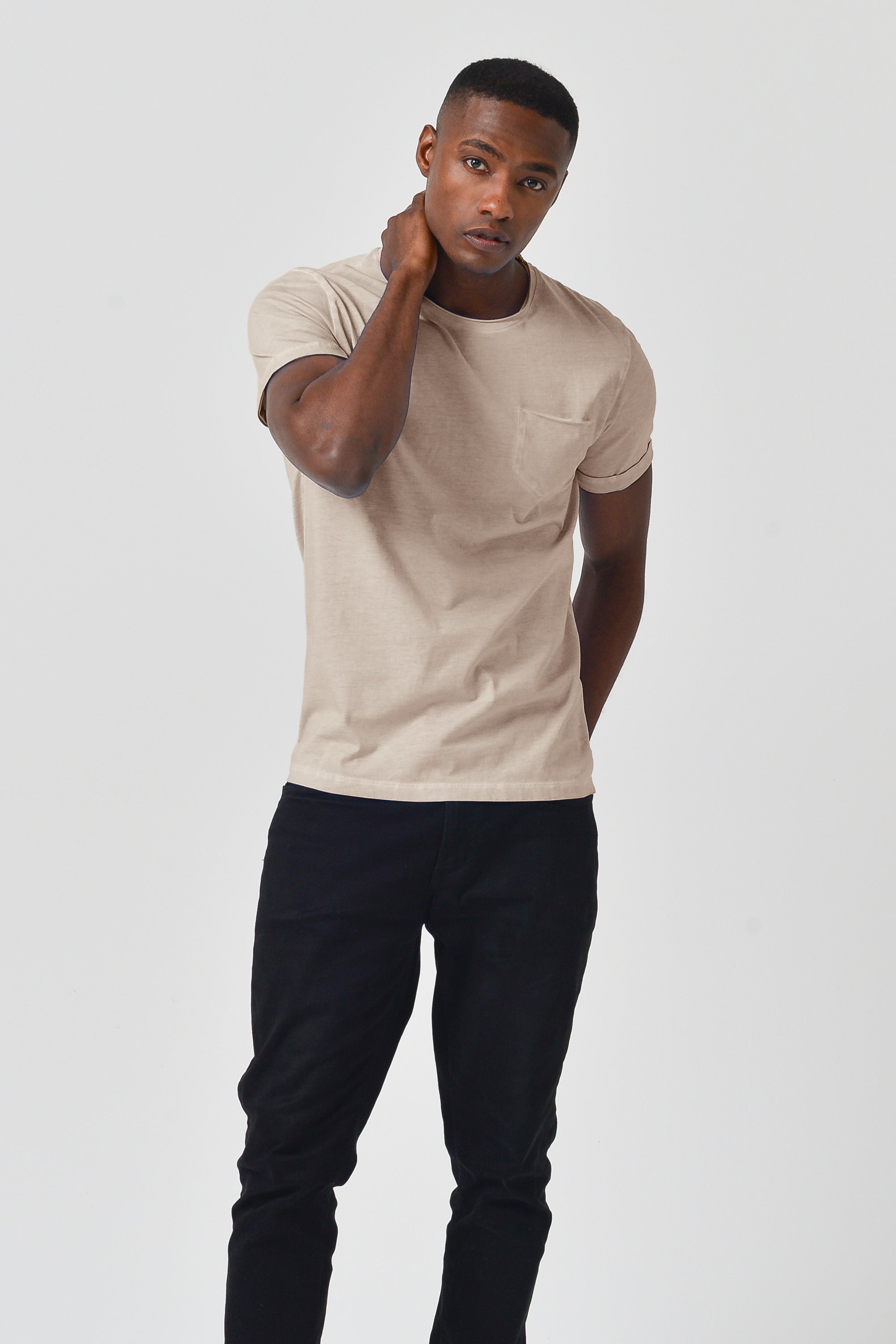 Plain Pocket Cotton T-Shirt - Harbor