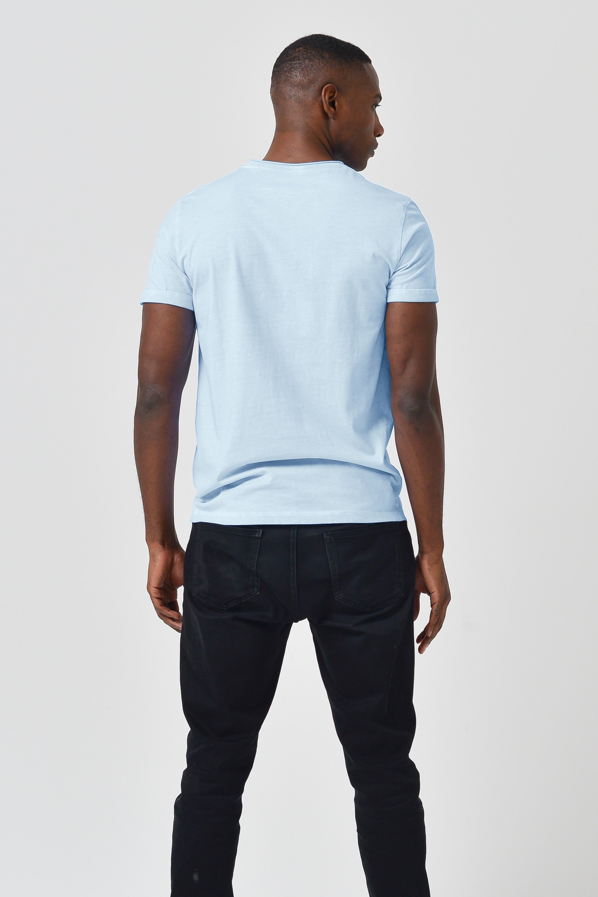 Plain Pocket Cotton T-Shirt - Aria