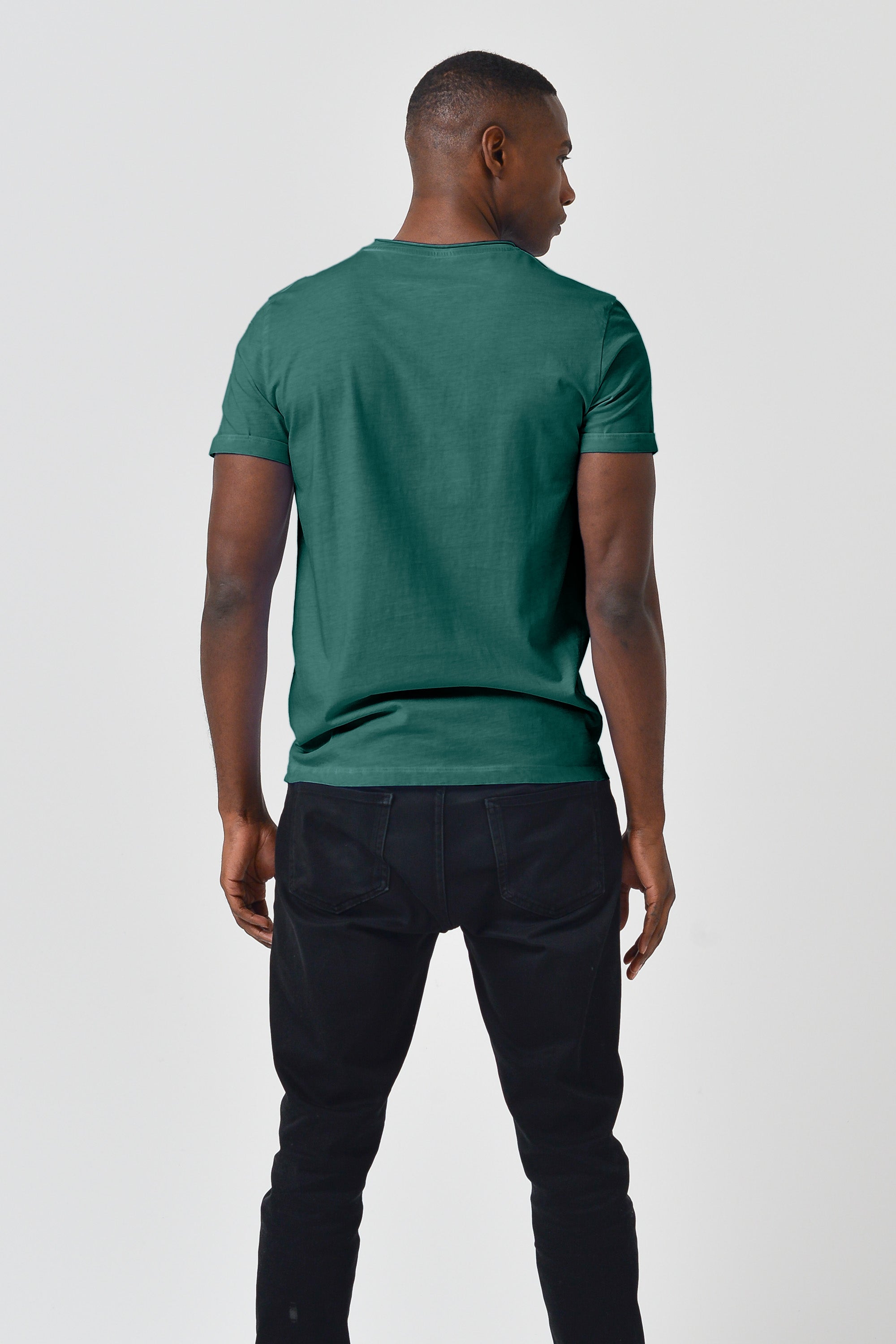 Plain Pocket Cotton T-Shirt - Lagoon