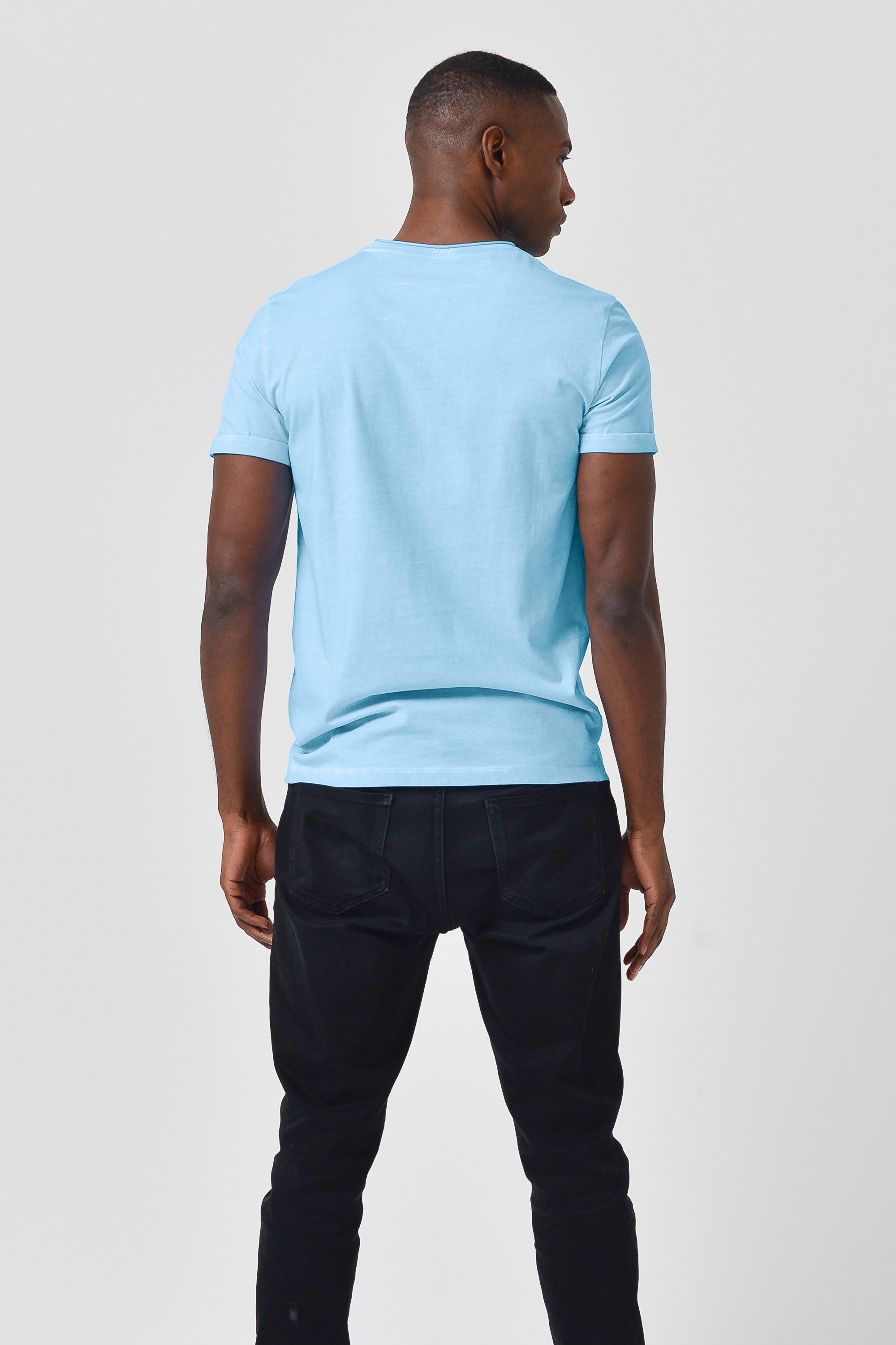 Plain Pocket Cotton T-Shirt - Viking