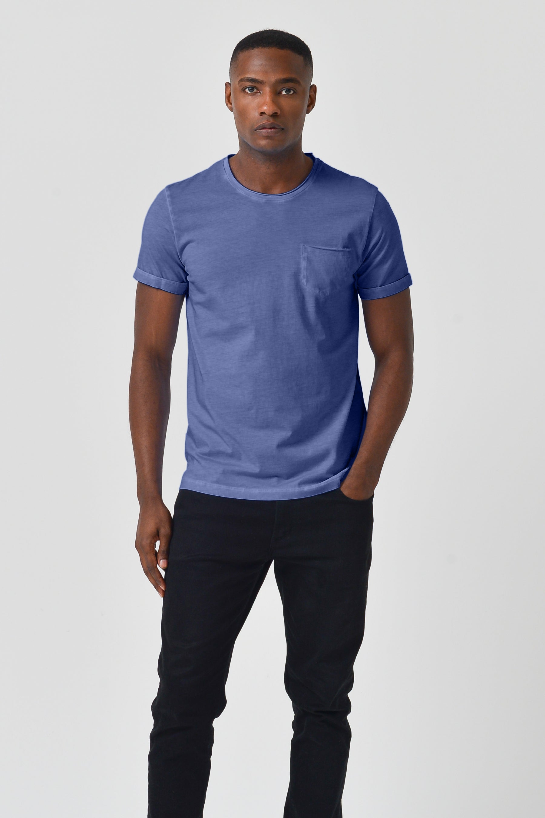 Plain Pocket Cotton T-Shirt - Whale