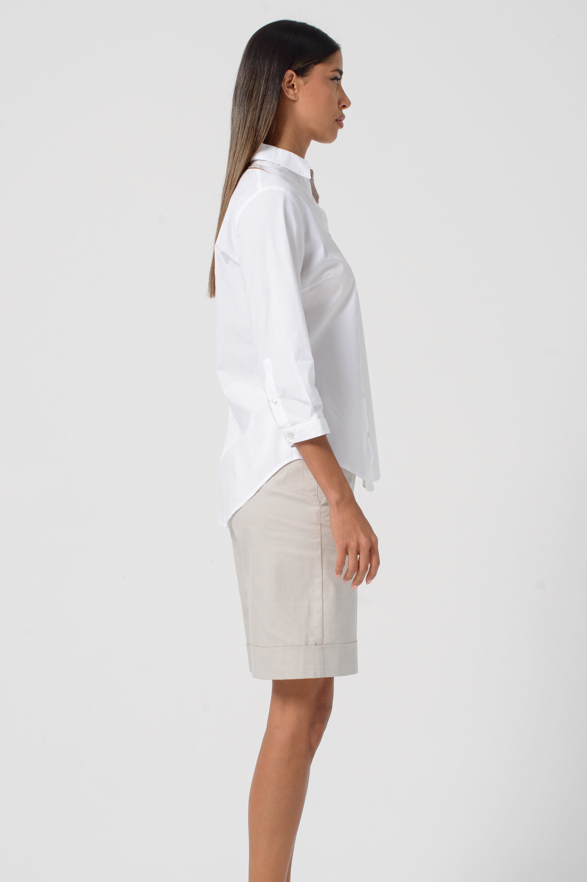 Valerie Poplin Shirt - White