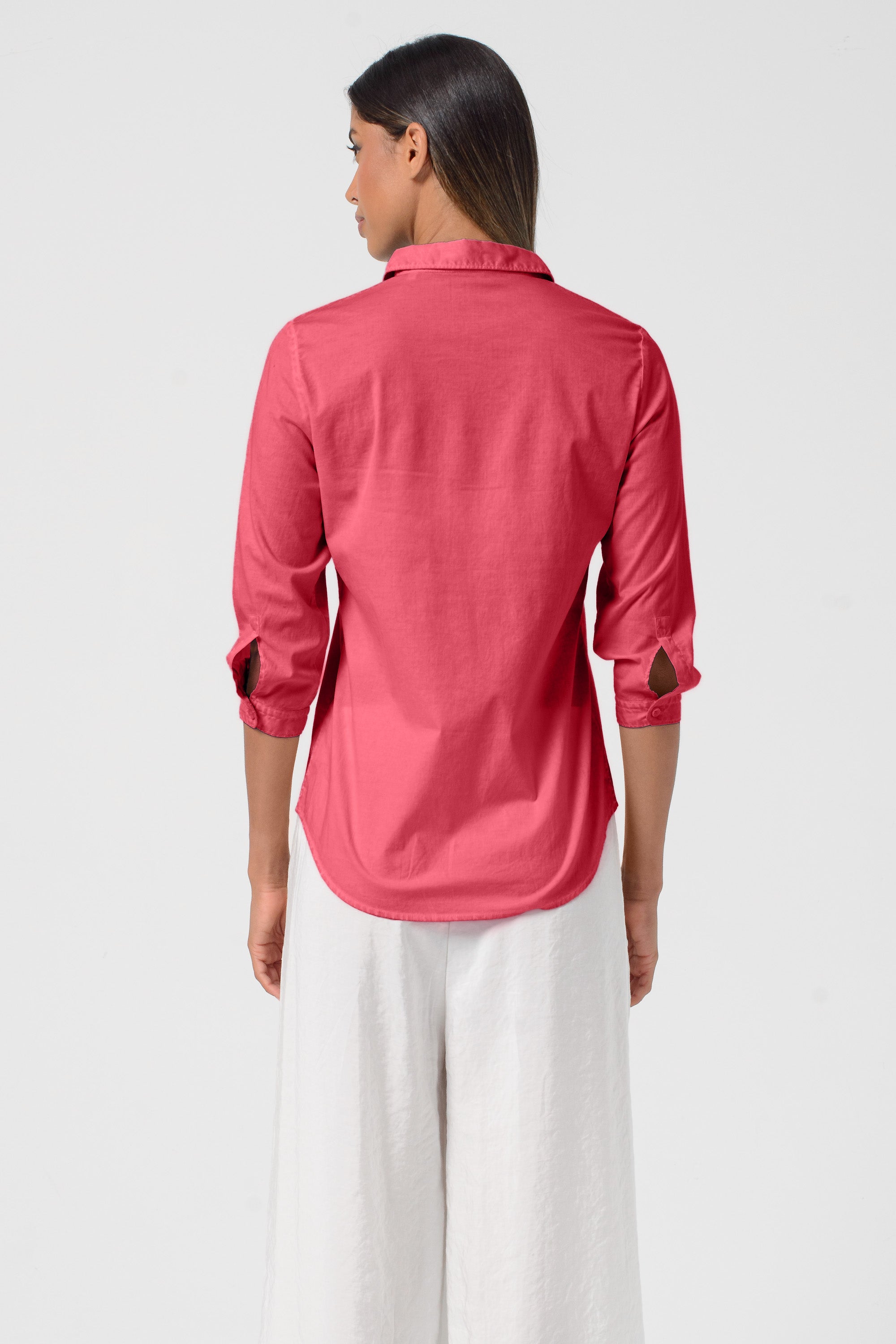Valerie Poplin Shirt - Geranio