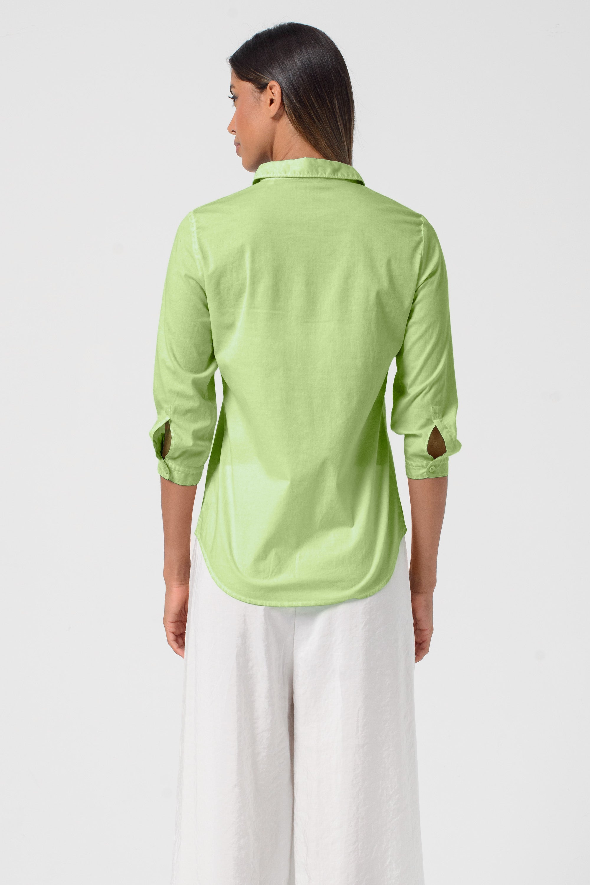 Valerie Poplin Shirt - Kiwi