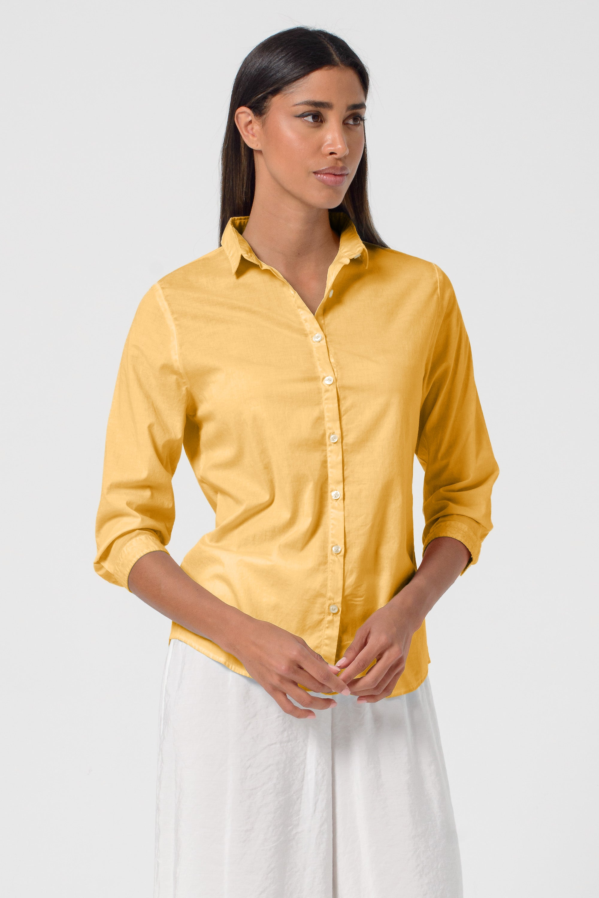 Valerie Poplin Shirt - Melone