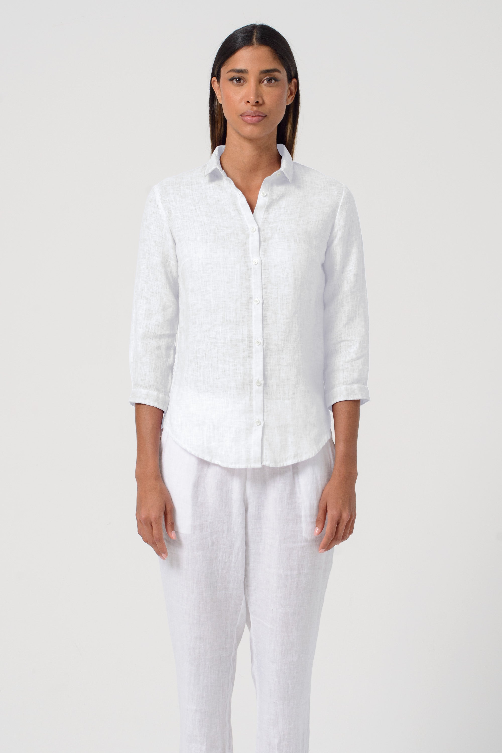 Valerie Linen Shirt - White