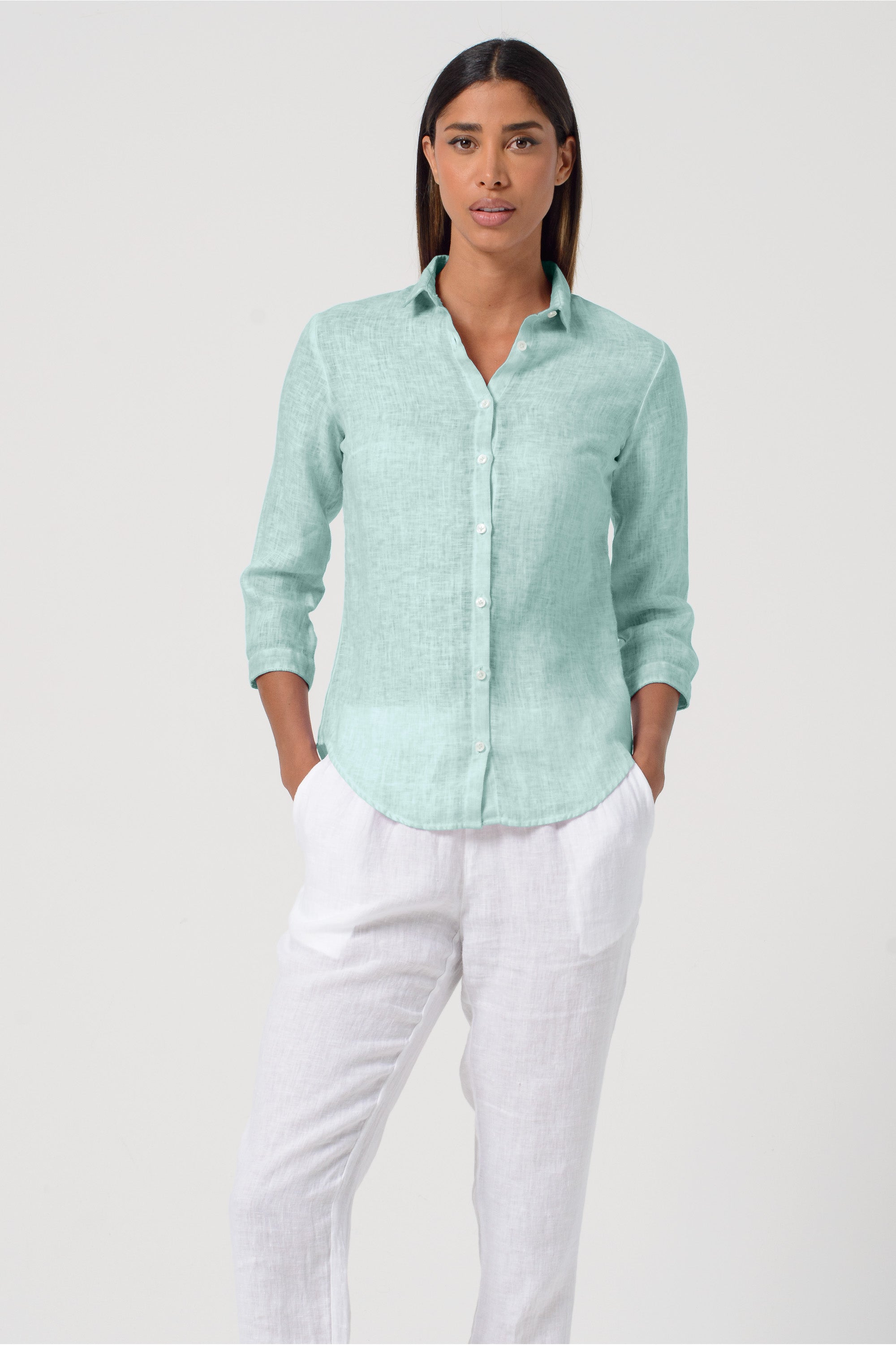 Valerie Linen Shirt - Tahiti