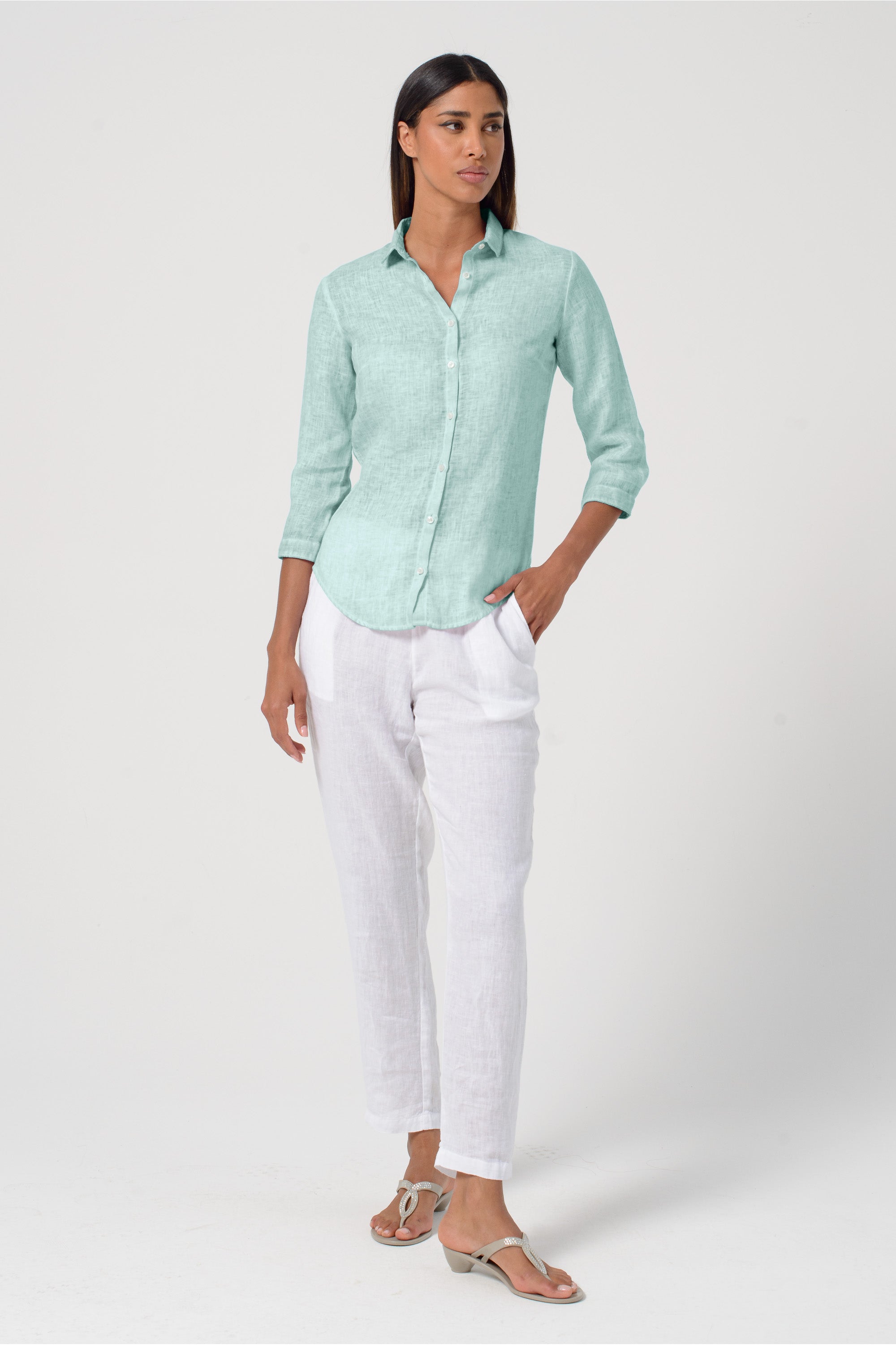 Valerie Linen Shirt - Tahiti