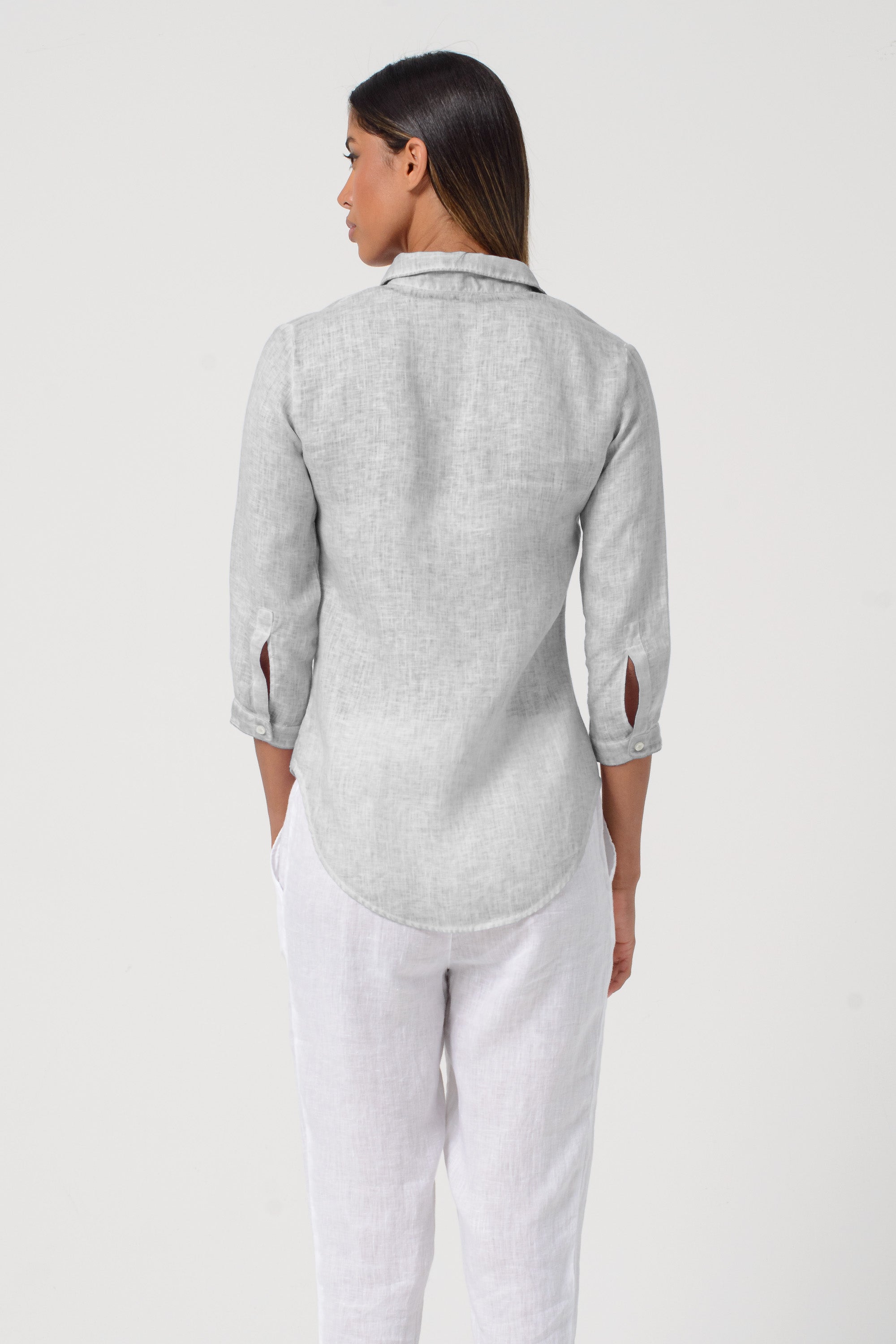 Camicia Valerie in Lino - Marmo