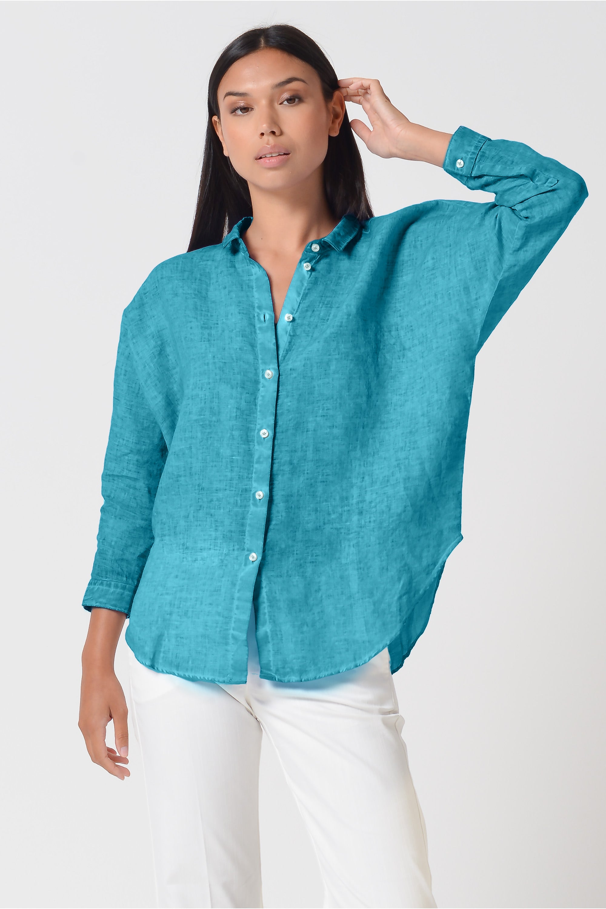 Ollie Linen Blouse - Nettuno