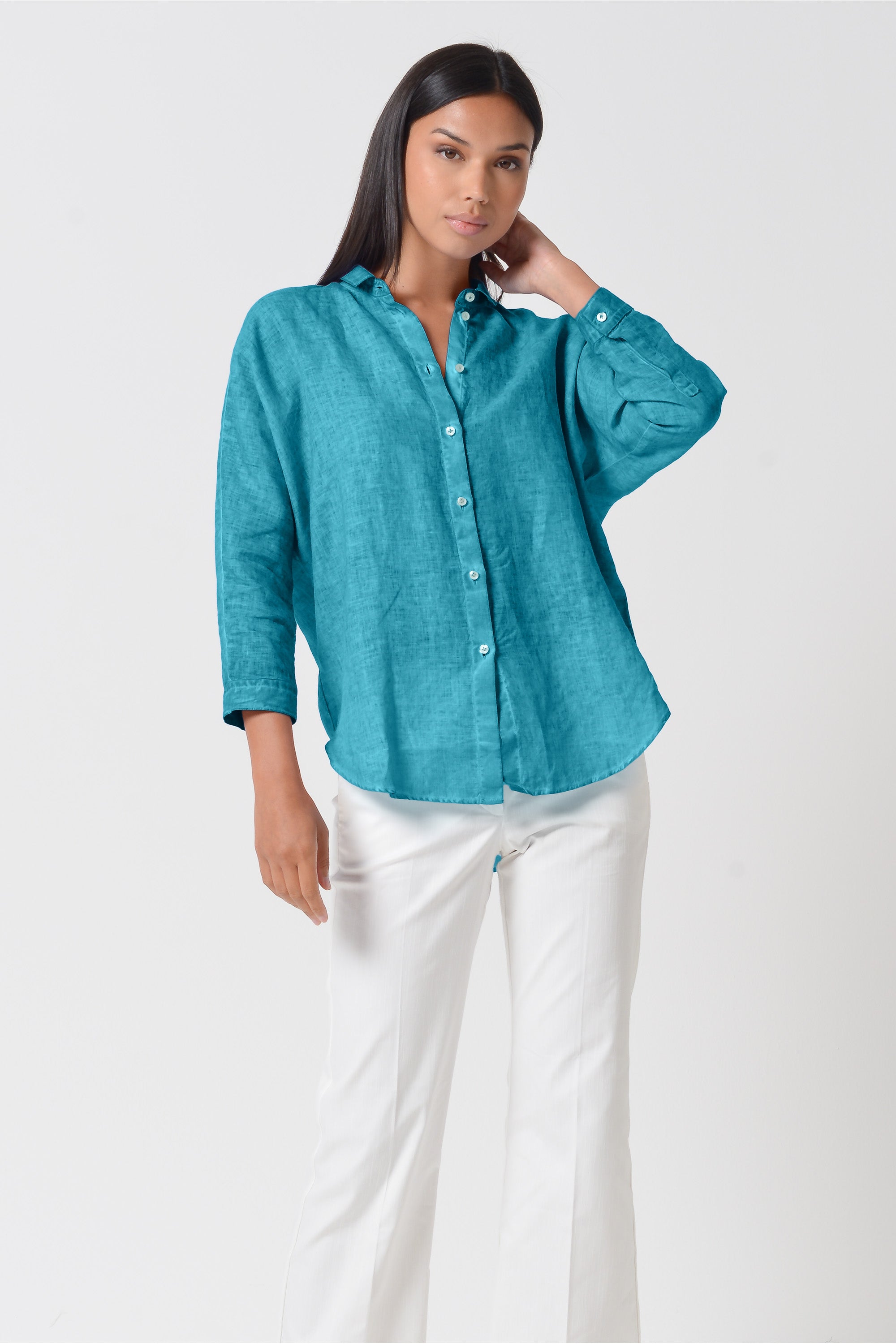 Ollie Linen Blouse - Nettuno