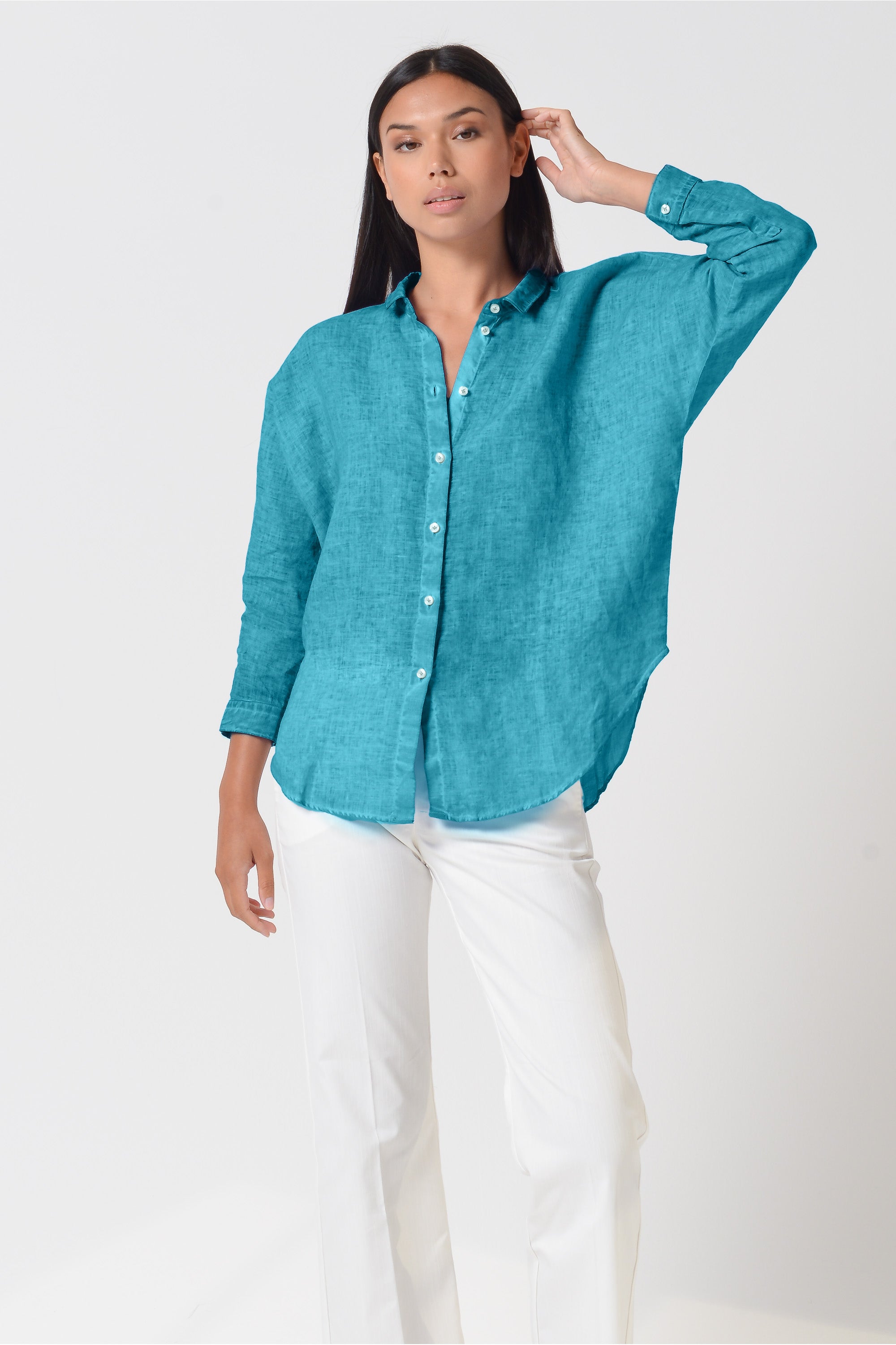 Ollie Linen Blouse - Nettuno