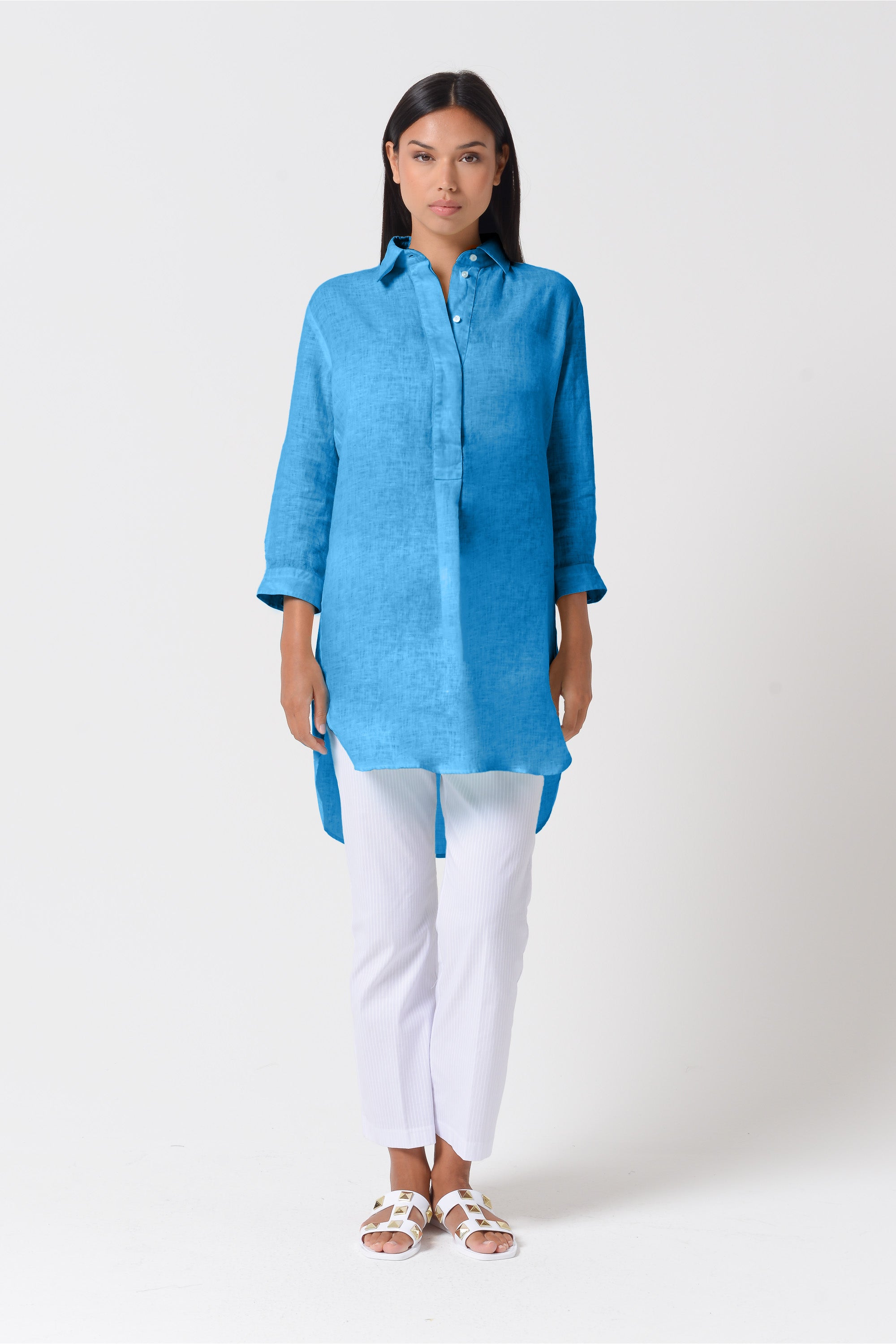 Mini Linen Shirtdress - Lavezzi