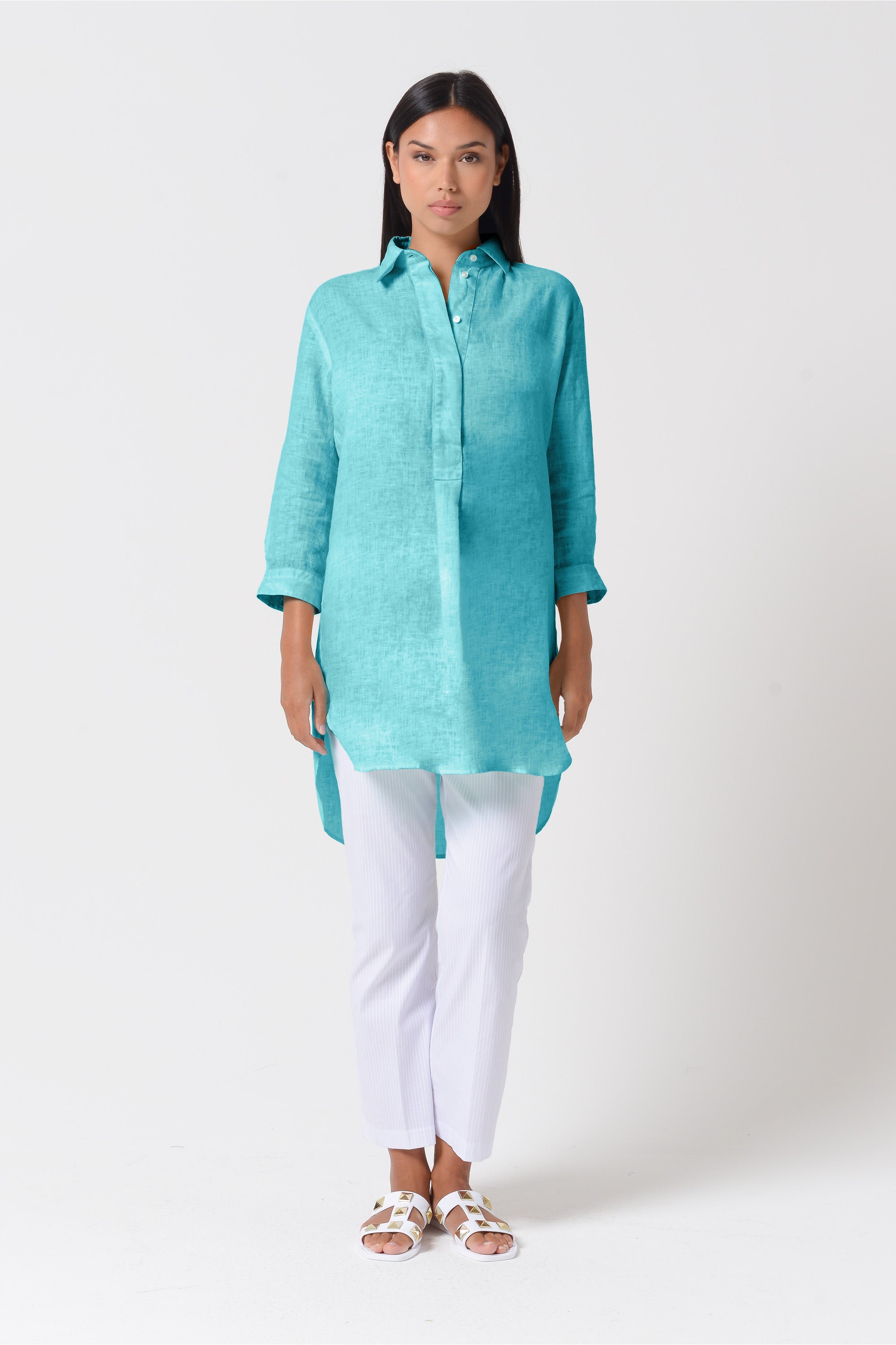 Mini Linen Shirtdress - Paraggi
