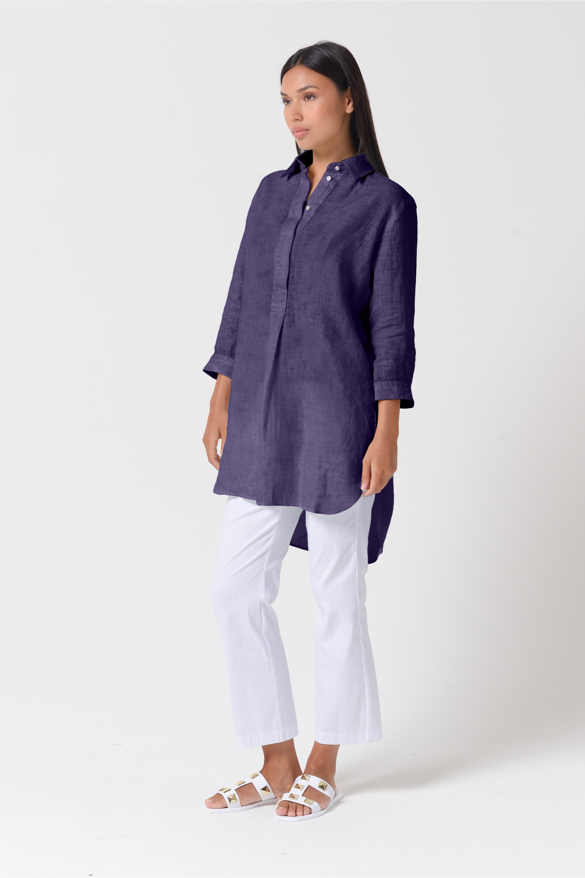 Mini Linen Shirtdress - More