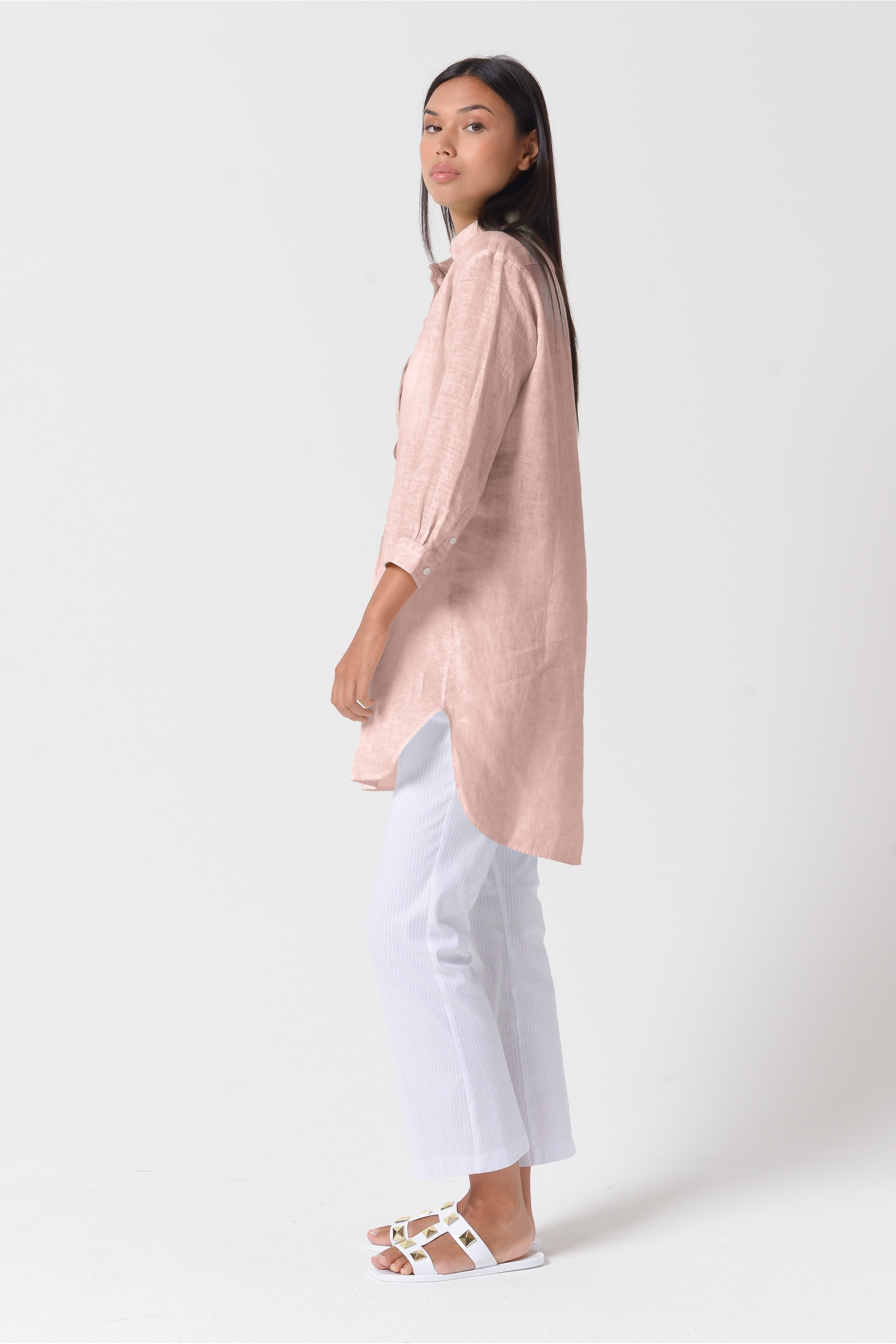 Mini Linen Shirtdress - Bali