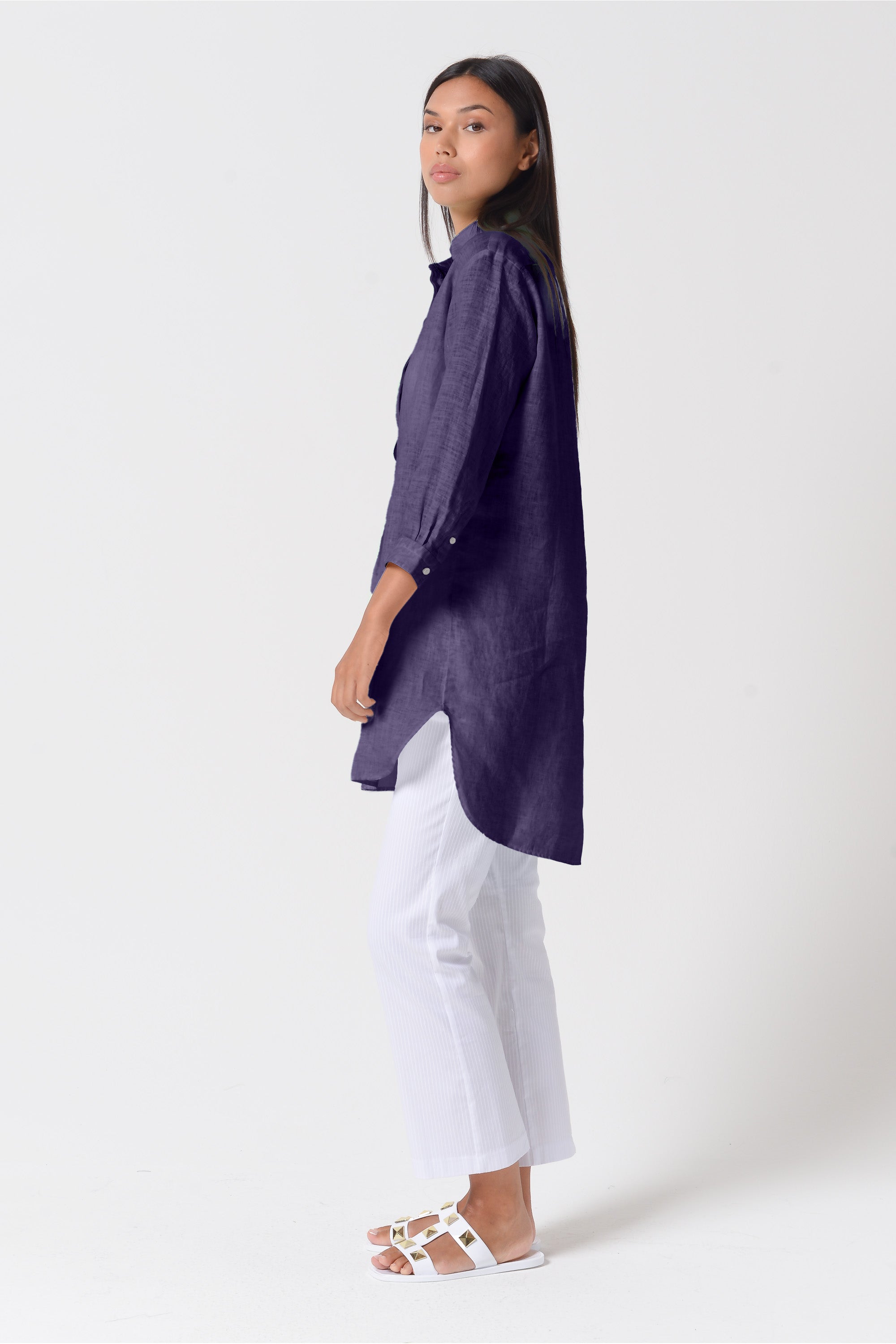 Mini Linen Shirtdress - More