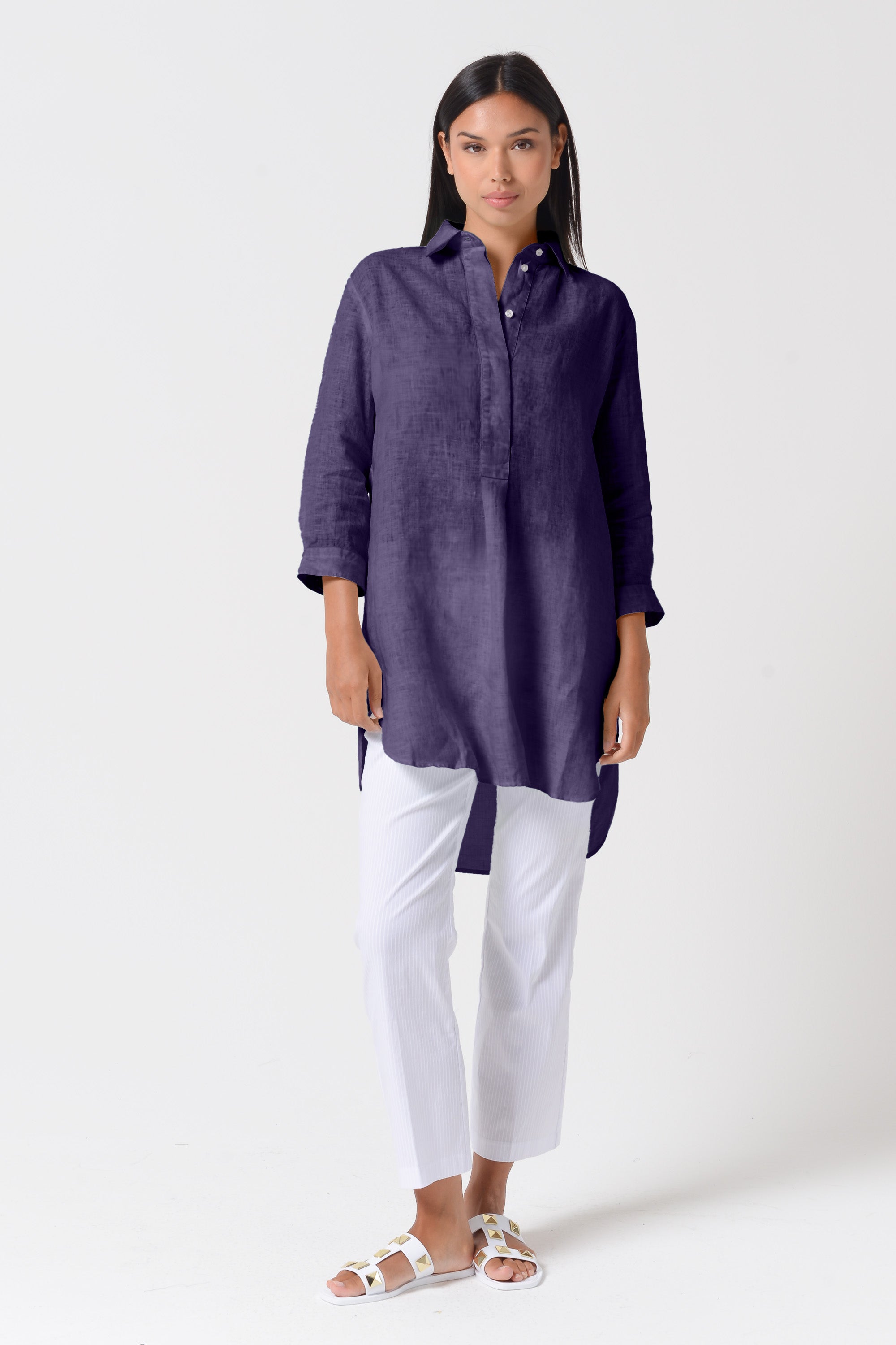 Mini Linen Shirtdress - More
