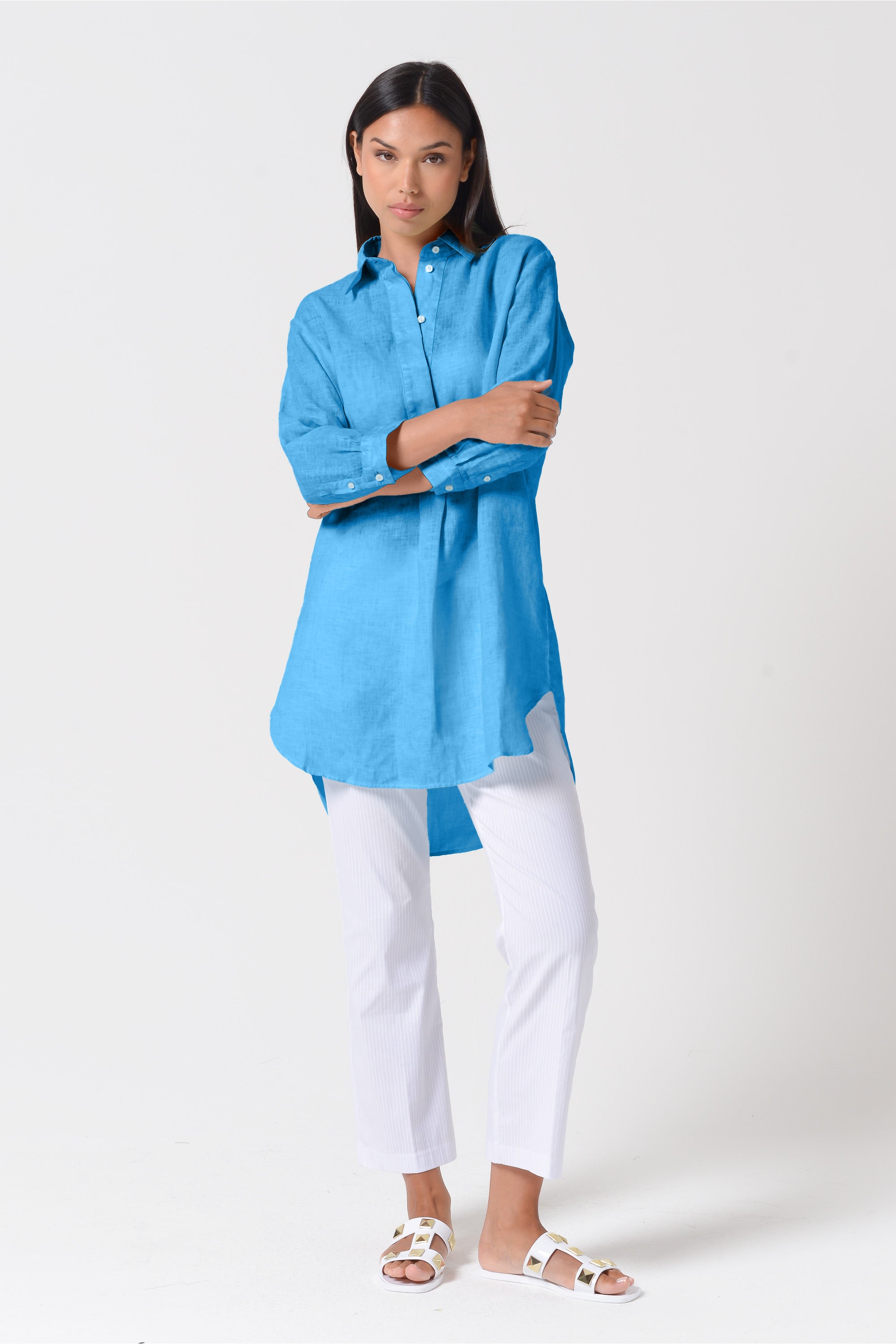 Mini Linen Shirtdress - Lavezzi