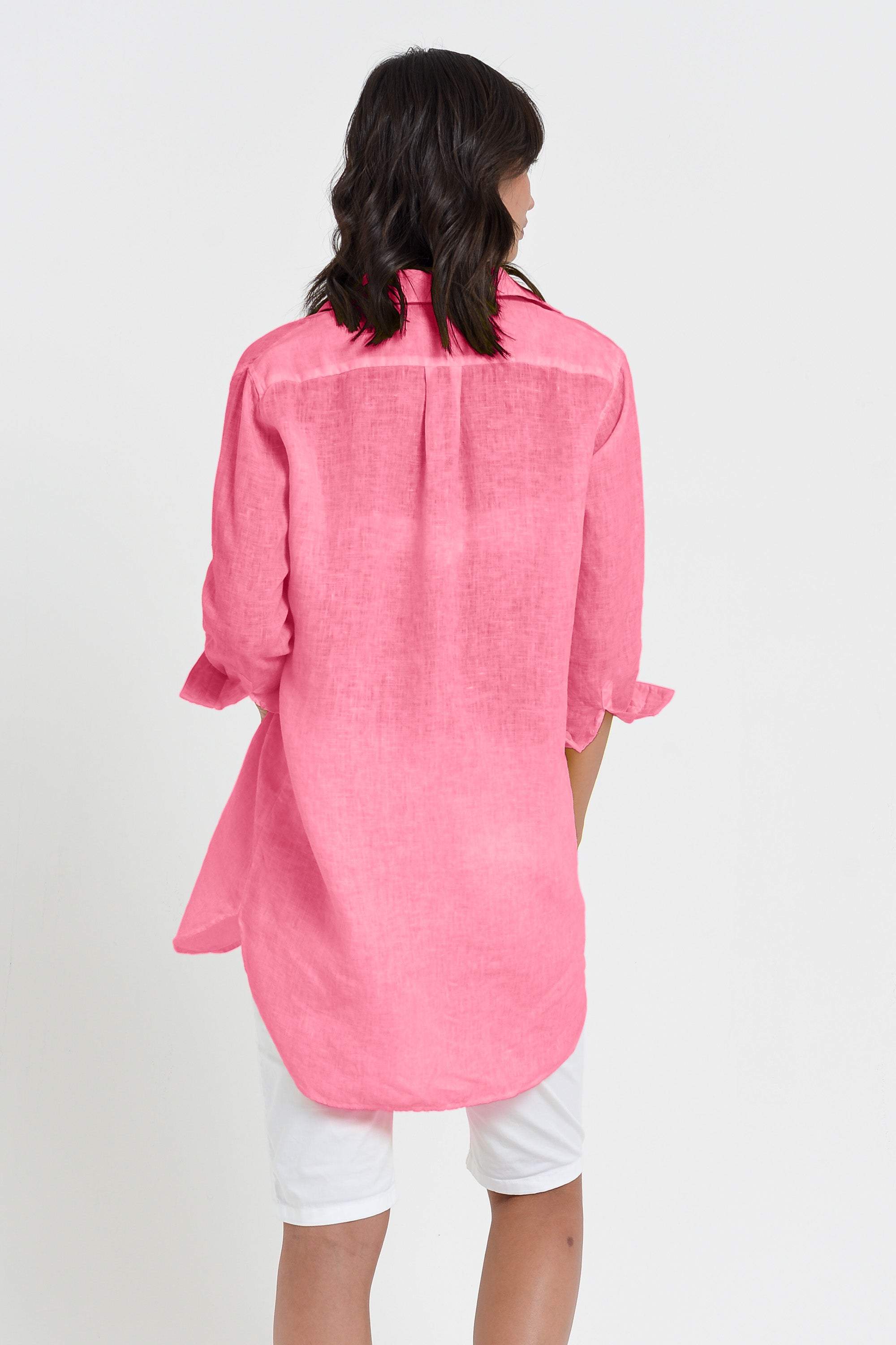 Chemisier Aperto Lino - Azalea