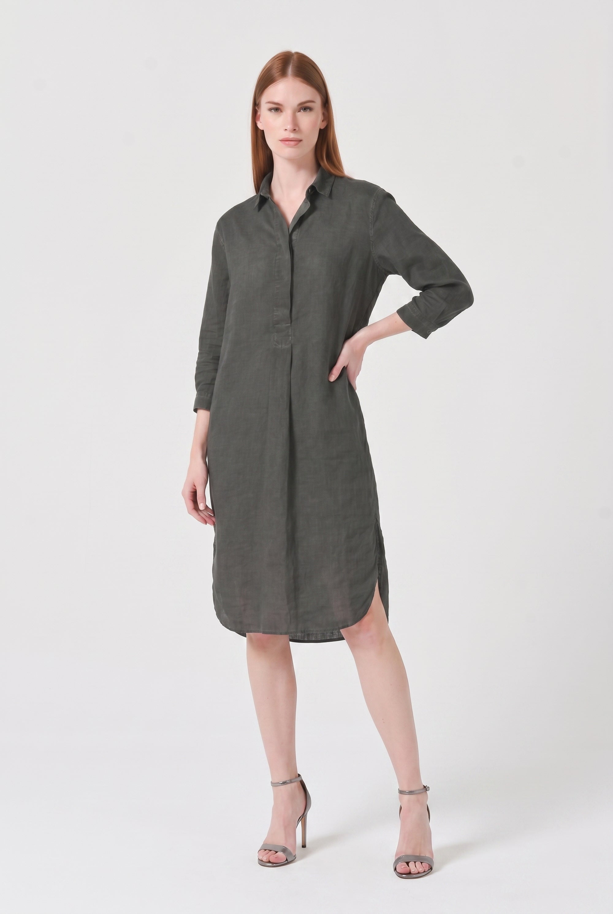 Long Voile Shirtdress - Pietra