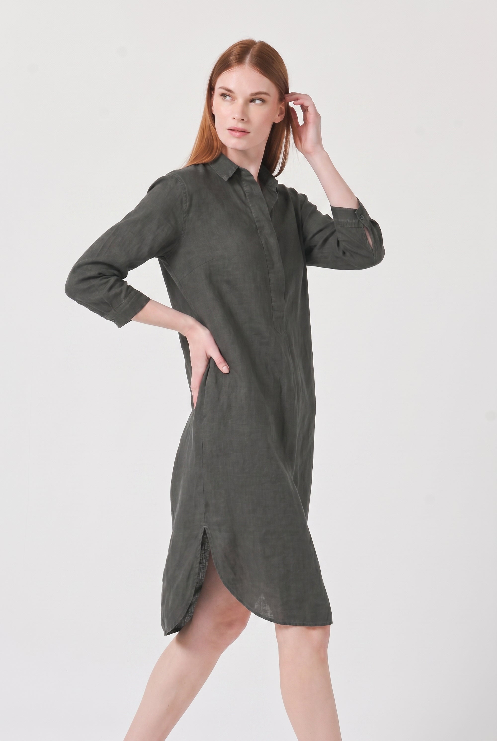 Long Voile Shirtdress - Pietra