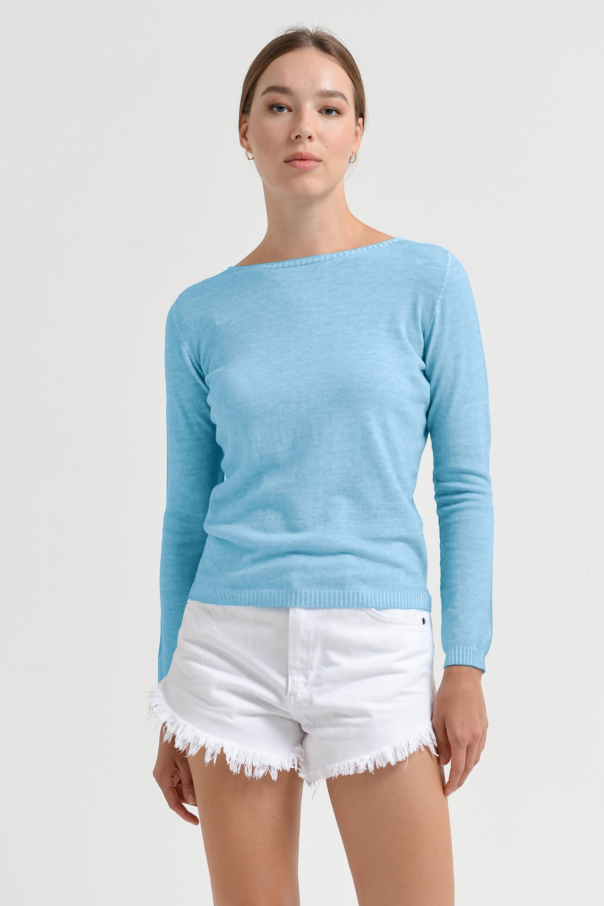 Crew Neck Cotton Jumper - Viking