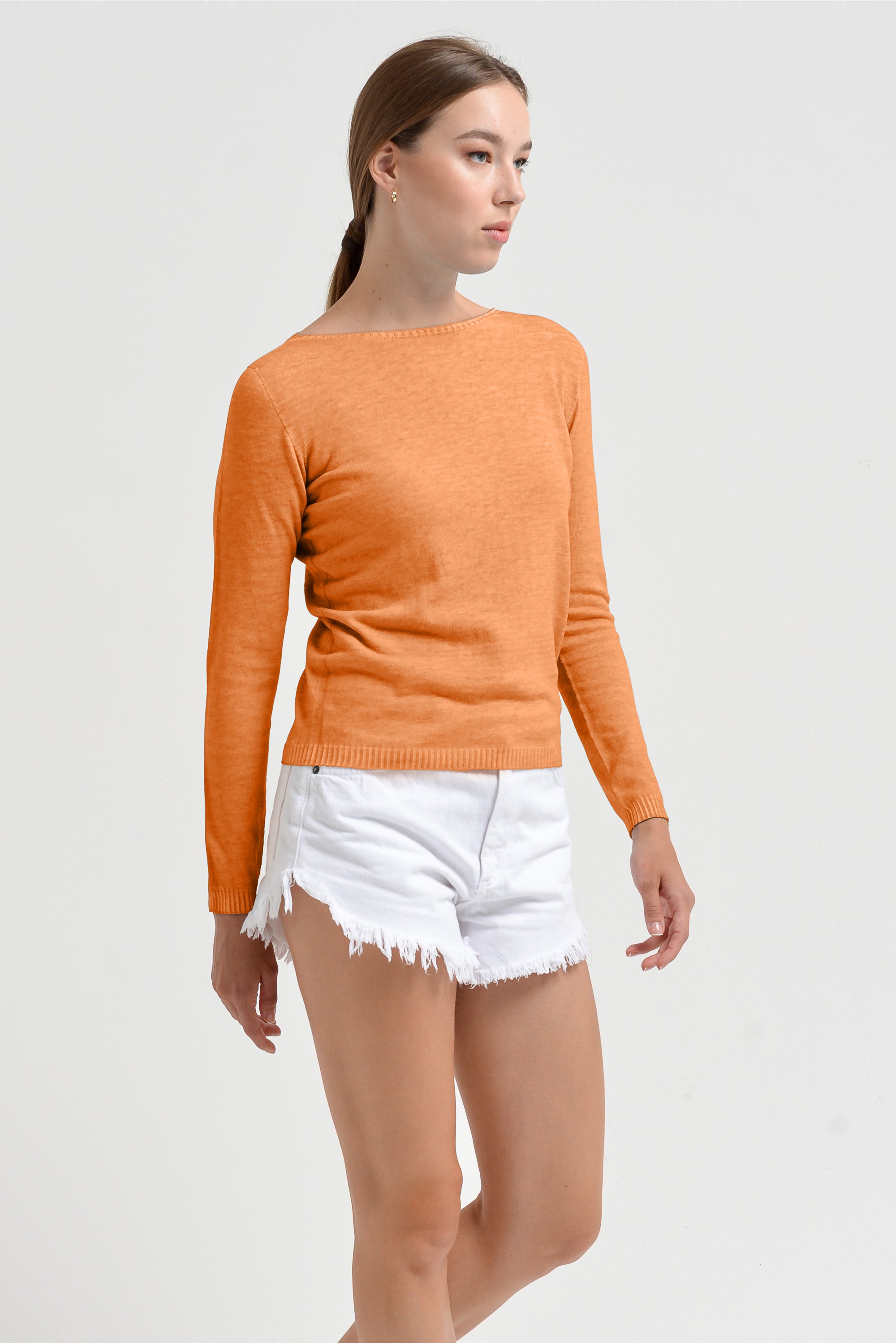 Crew Neck Cotton Jumper - Sundance