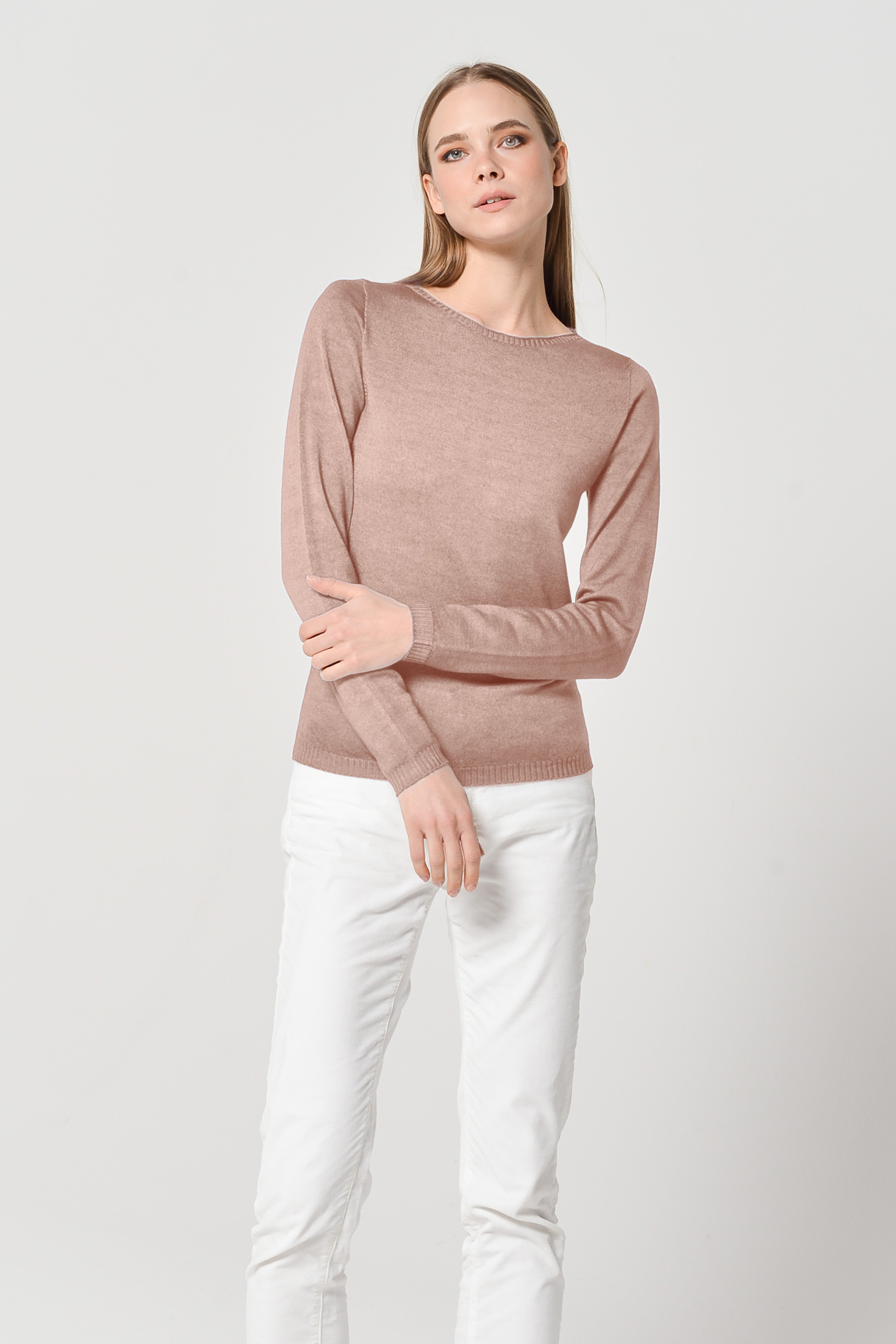 Melvich Crew Neck Sweater - Blush