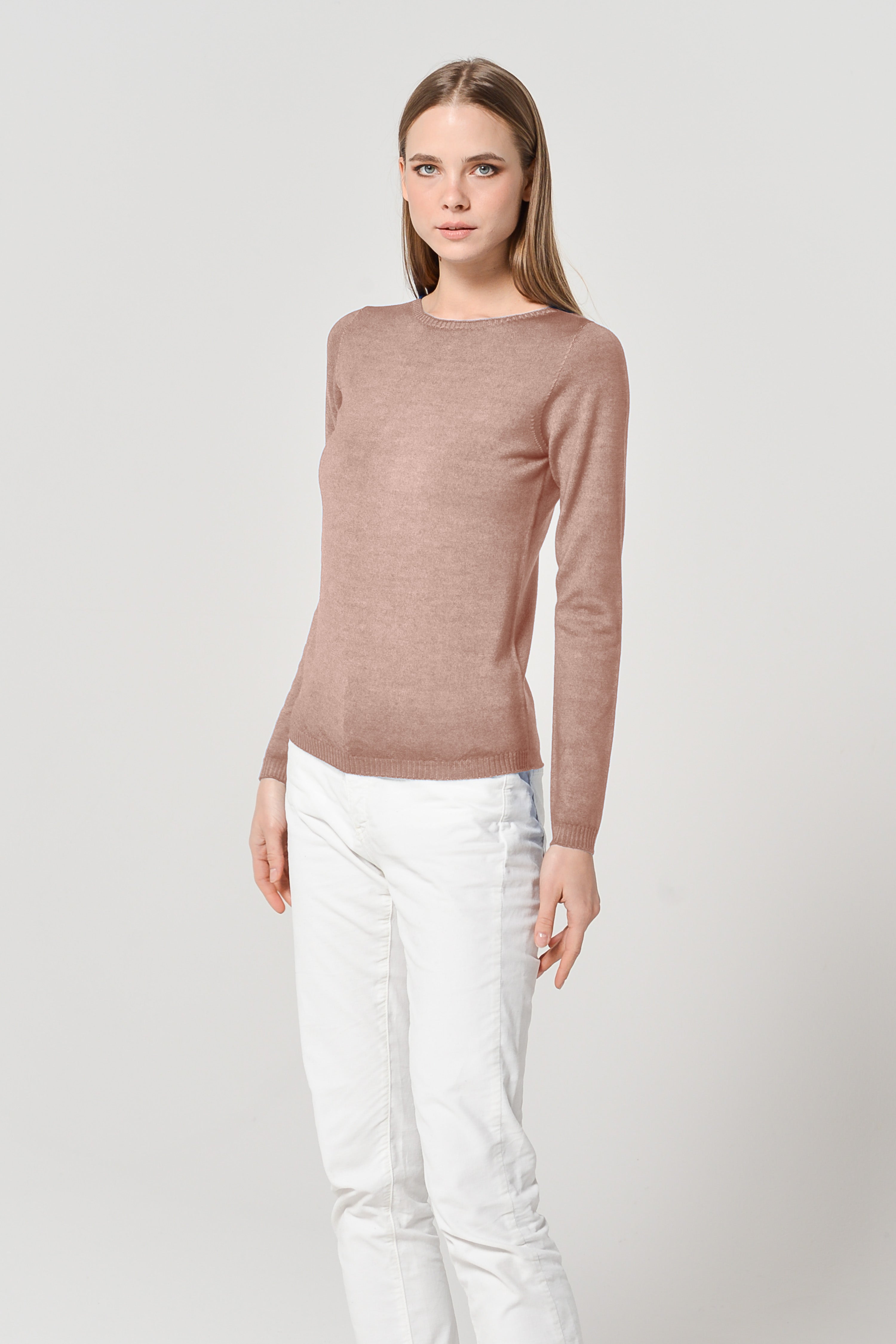 Melvich Crew Neck Sweater - Blush