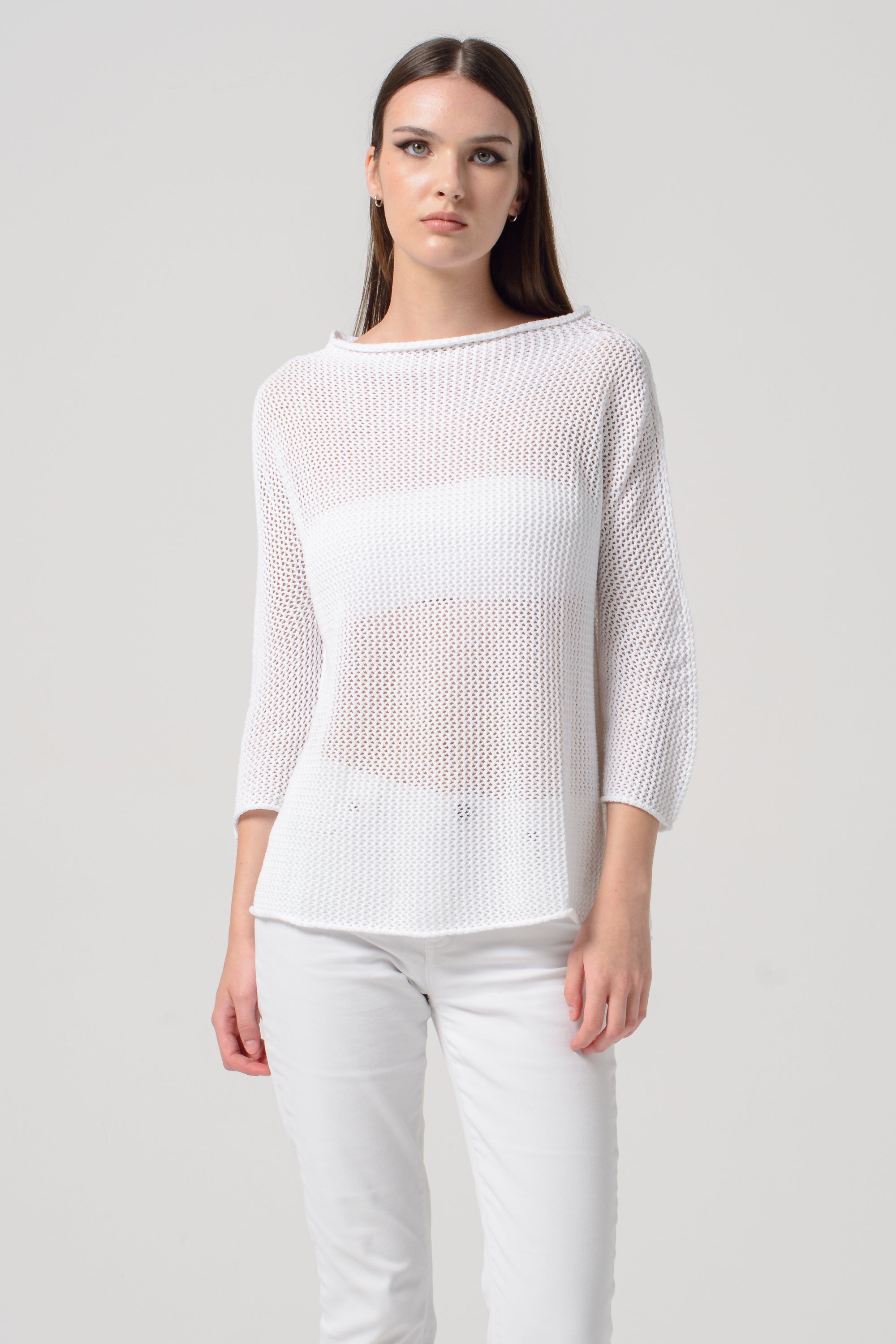 Maglia Traforata - Bianco