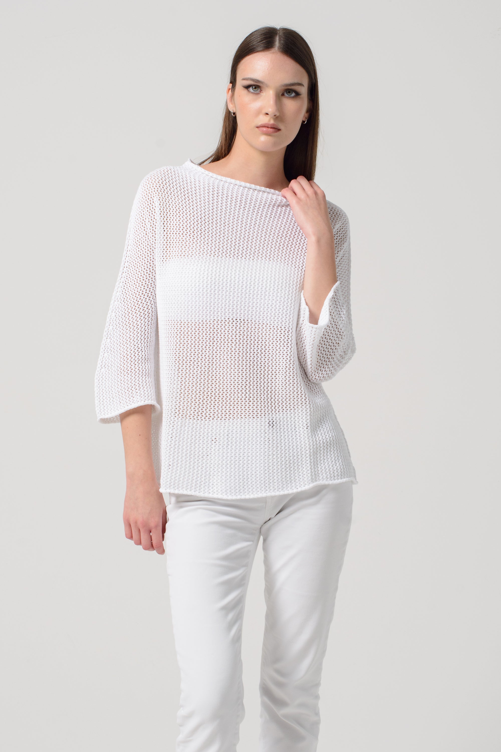 Maglia Traforata - Bianco