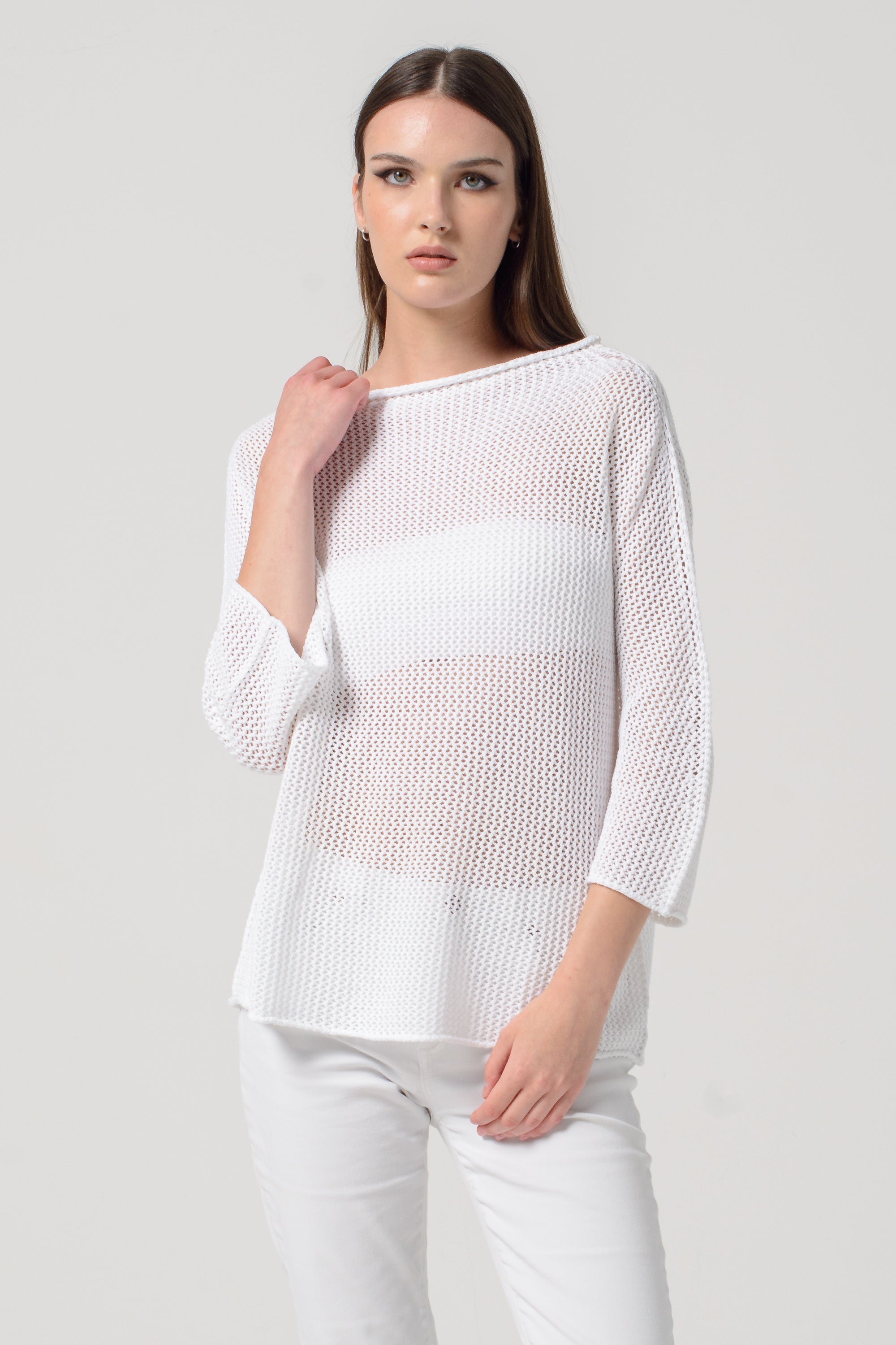 Maglia Traforata - Bianco