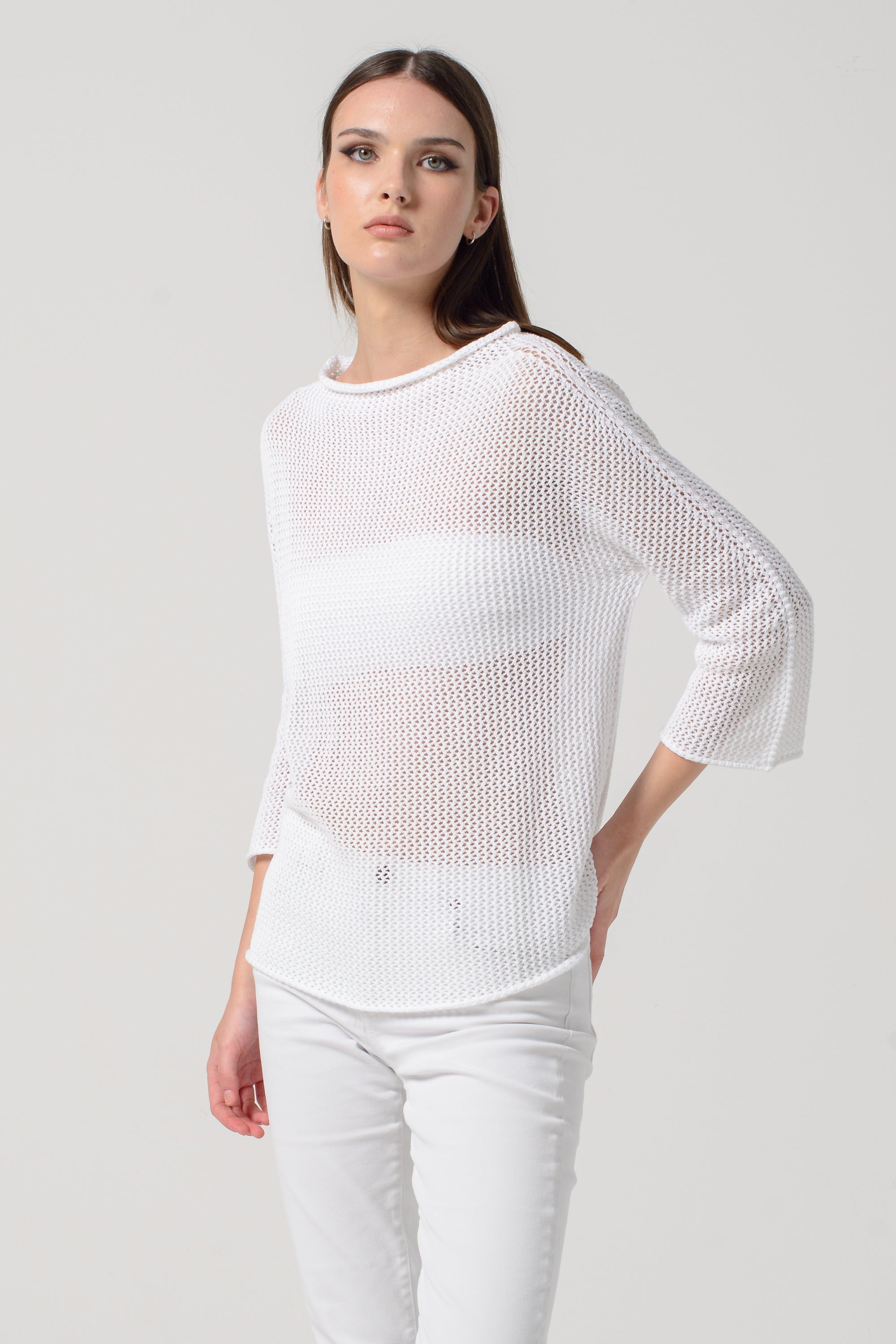 Maglia Traforata - Bianco