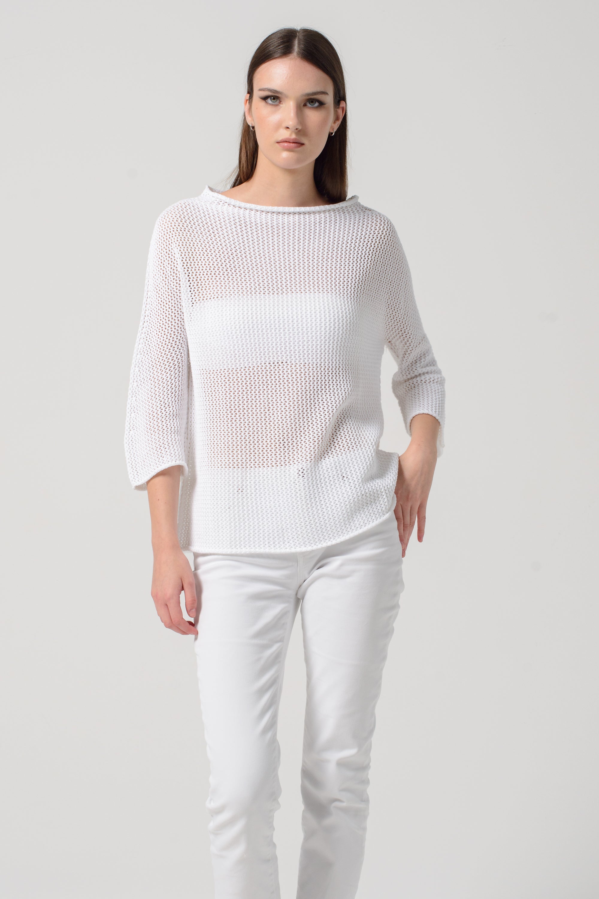 Maglia Traforata - Bianco