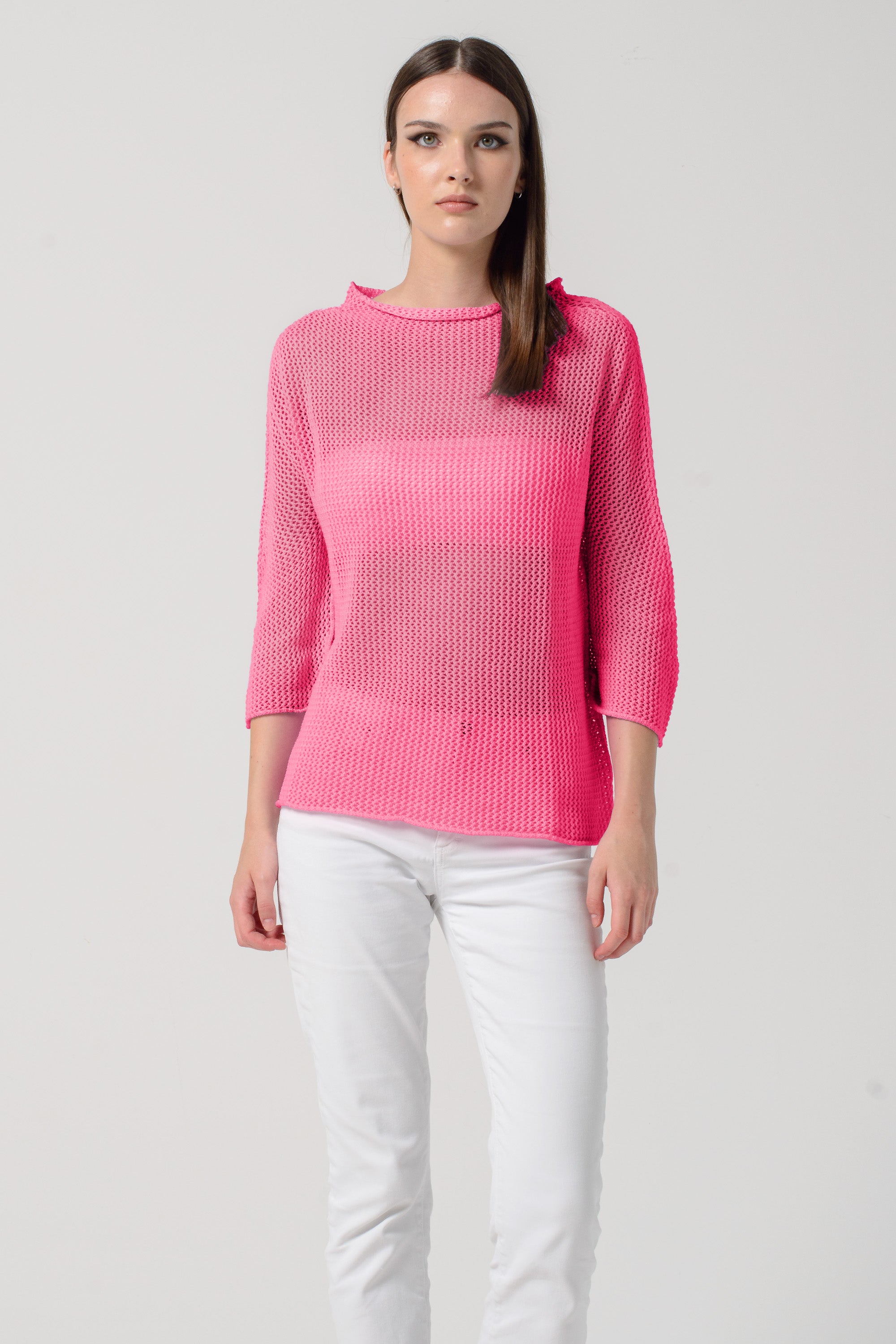 Maglia Traforata - Lampone