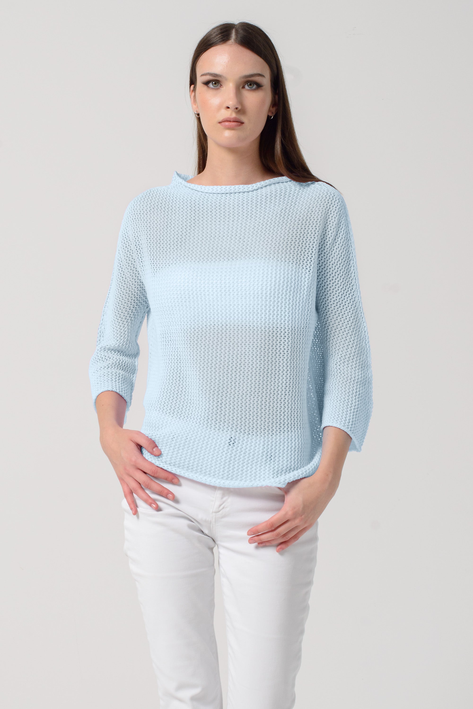 Fresh Cotton Openwork Jumper - Anice
